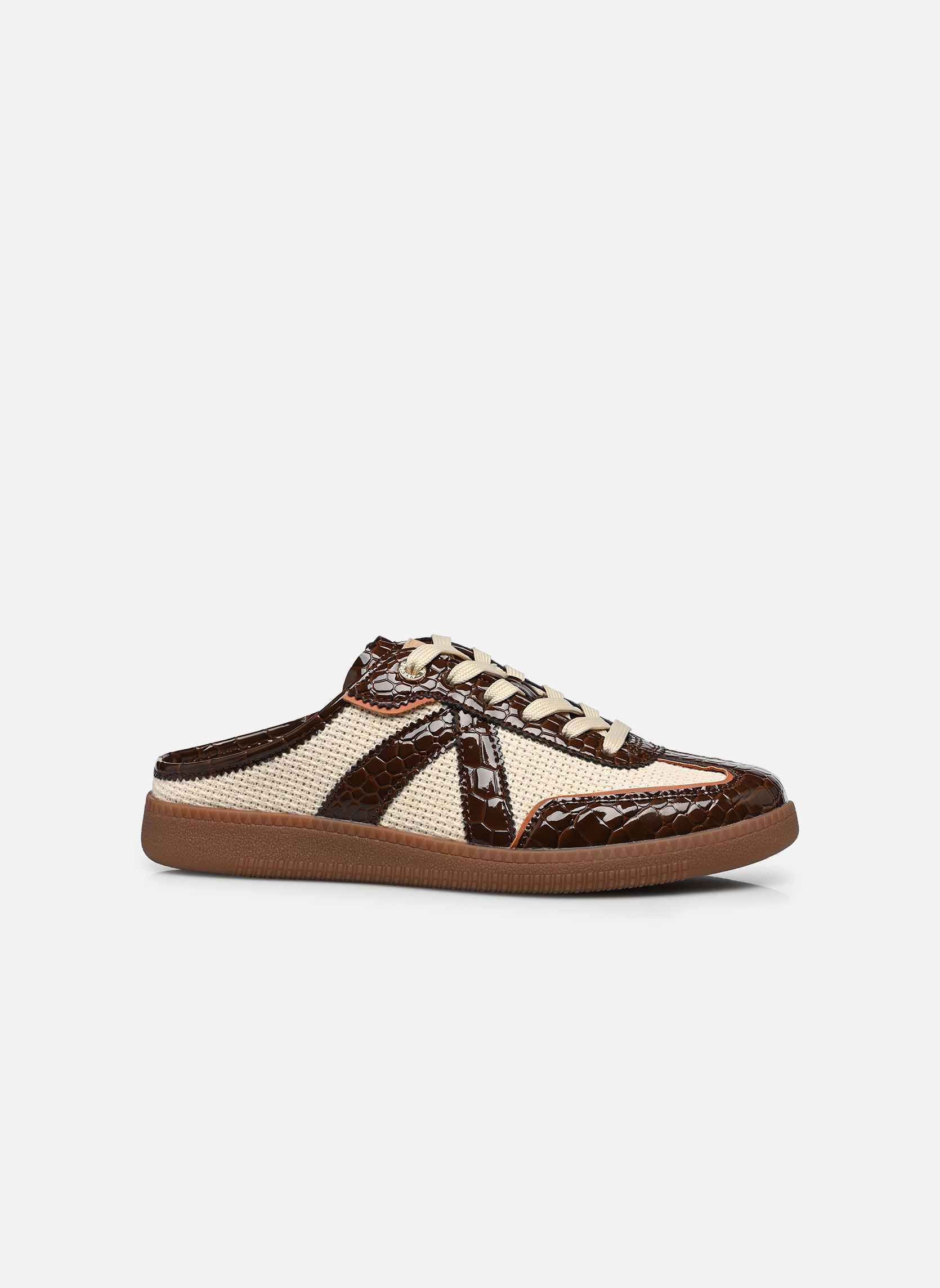 Pantoletten und Clogs Elite Classic Mule damen braun ASFVLT Pantoletten und Clogs Elite Classic Mule damen braun Croco Brown / Tan