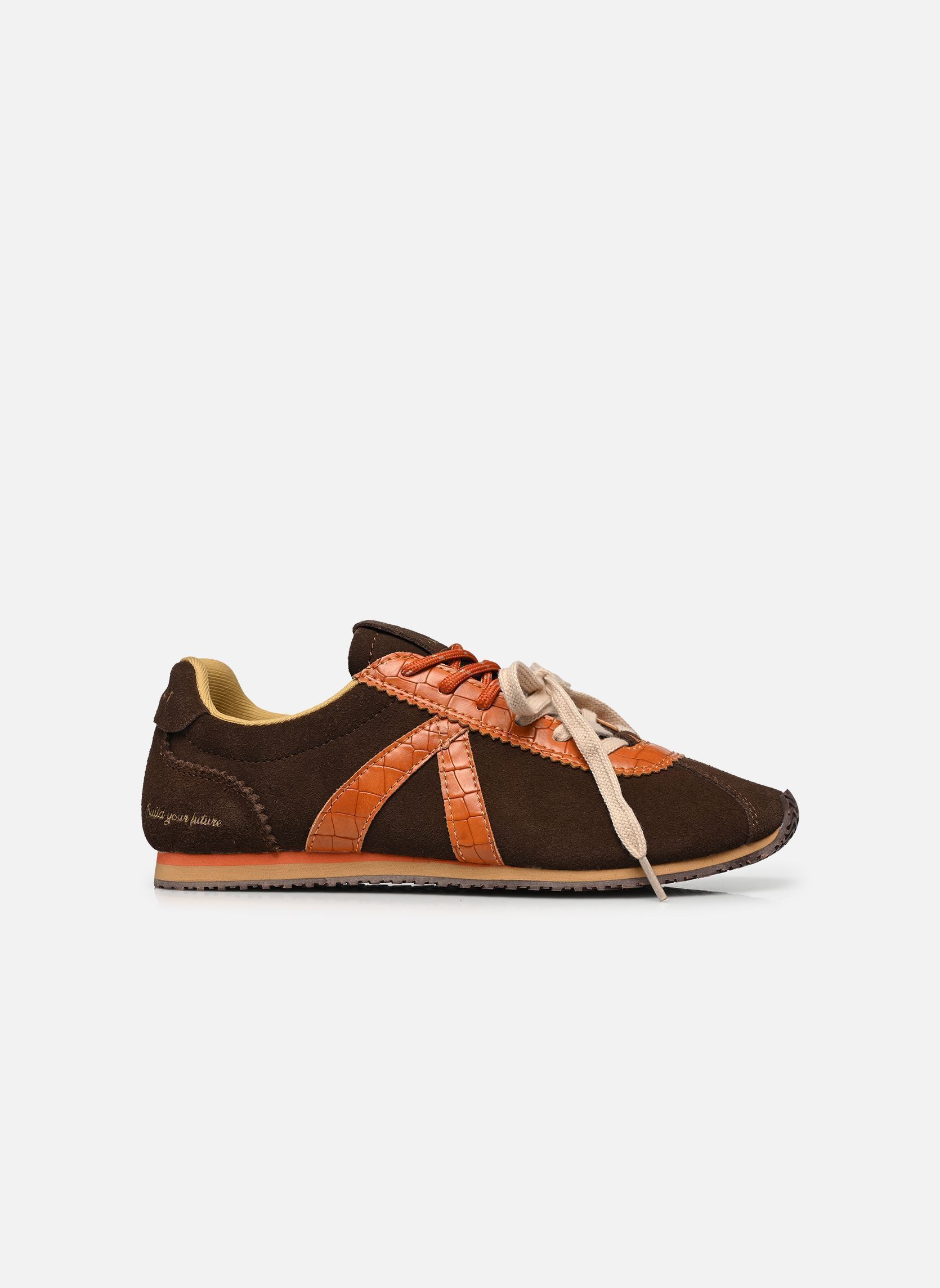 Baskets basses Sienna femme marron ASFVLT Baskets basses Sienna femme marron BROWN /COGNAC CROC