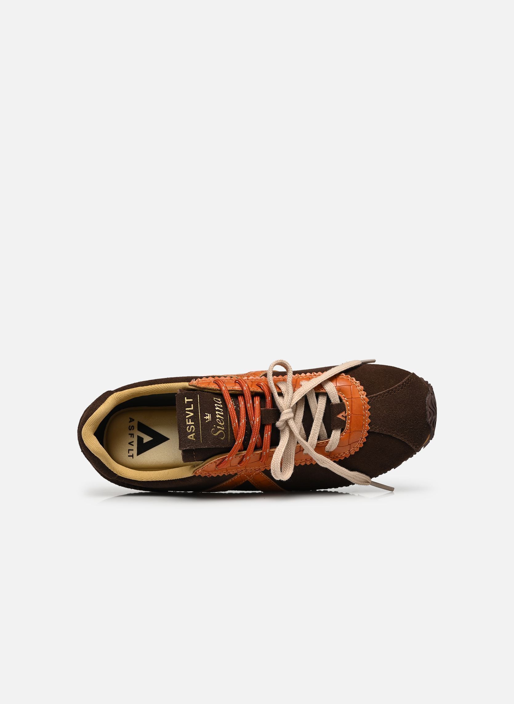 Baskets basses Sienna femme marron ASFVLT Baskets basses Sienna femme marron BROWN /COGNAC CROC