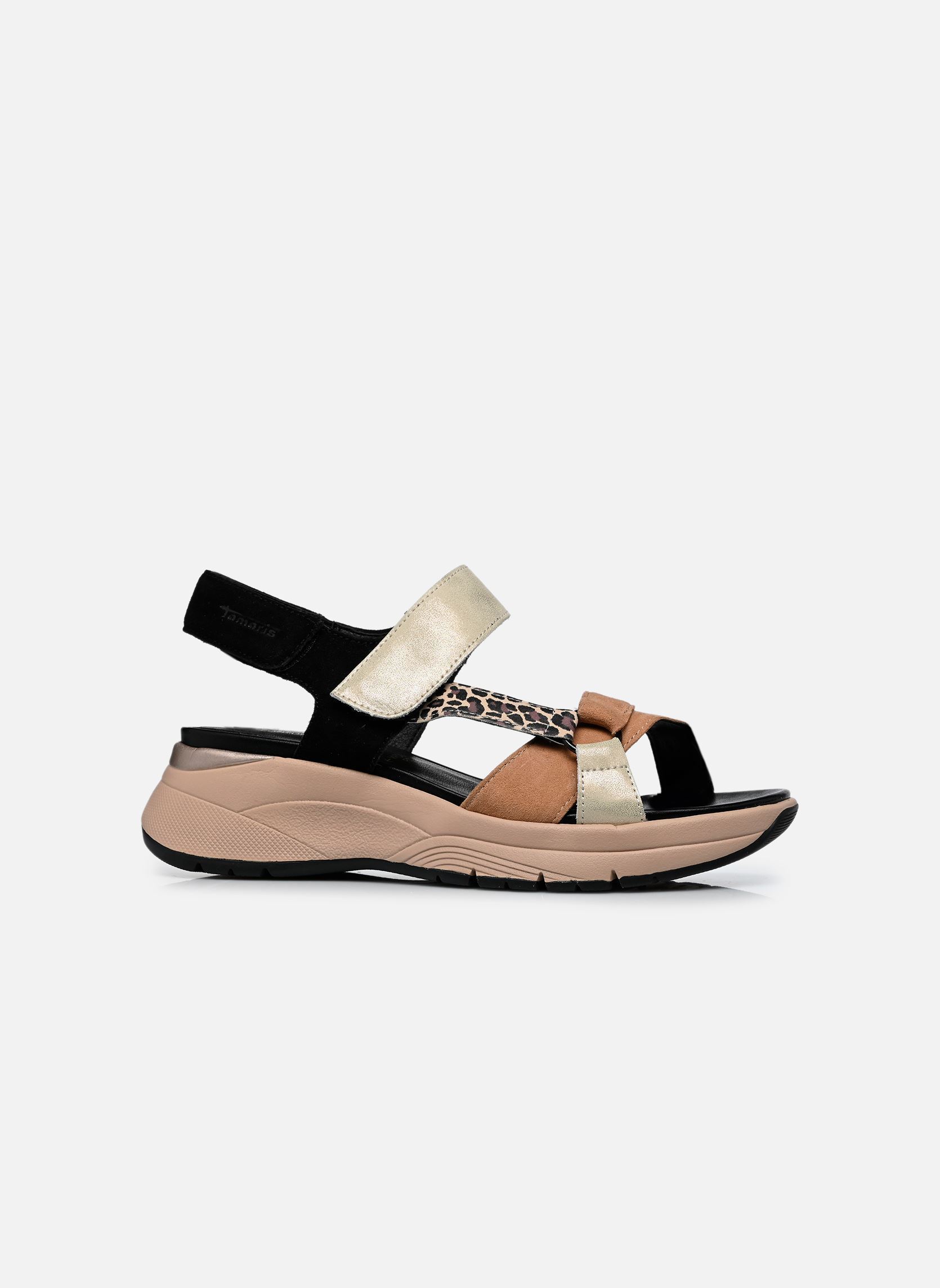 Sandales compensées et plateformes 88737-46 femme noir Tamaris Comfort Sandales compensées et plateformes 88737-46 femme noir Black Comb