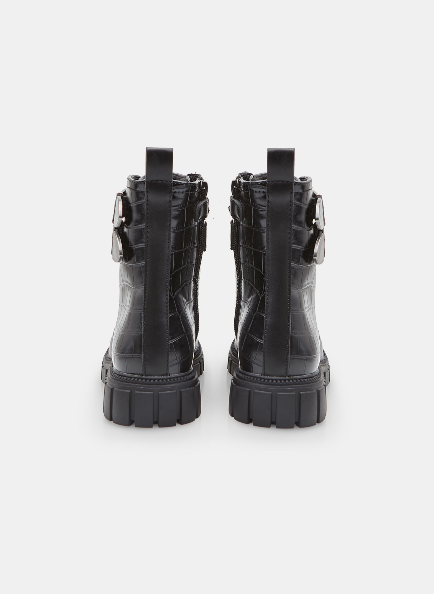 Bottines Bottines pour fille avec boucles et imprimé crocodile Bata - Noir fille noir Bata Bottines Bottines pour fille avec boucles et imprimé crocodile Bata - Noir fille noir Noir