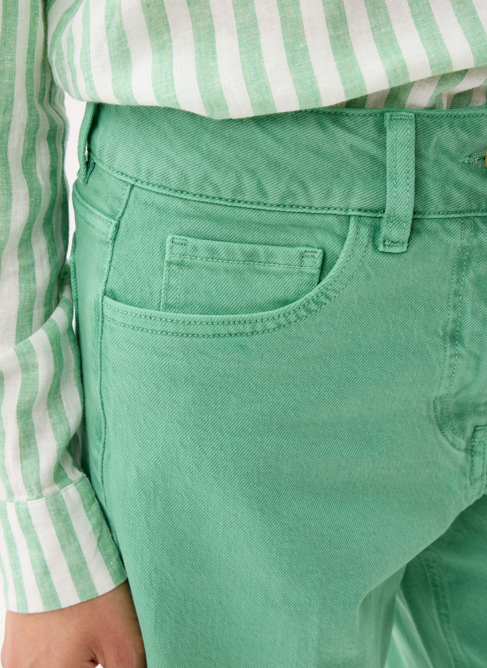 Pantalons larges PCROPIE femme vert MADE BY Pantalons larges PCROPIE femme vert SIMPLY GREEN