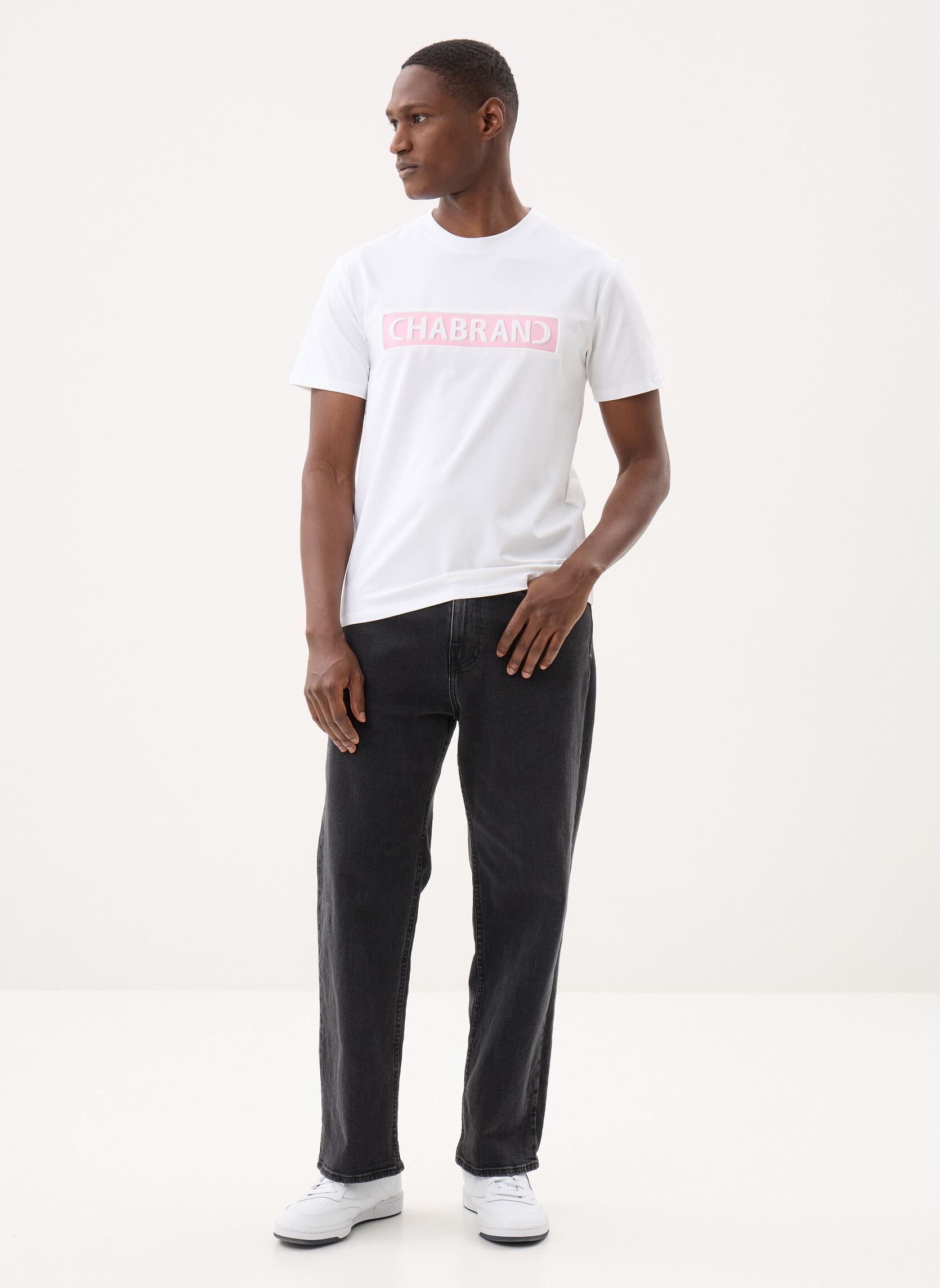 T-shirts met korte mouwen 63201 heren wit Chabrand T-shirts met korte mouwen 63201 heren wit CO806