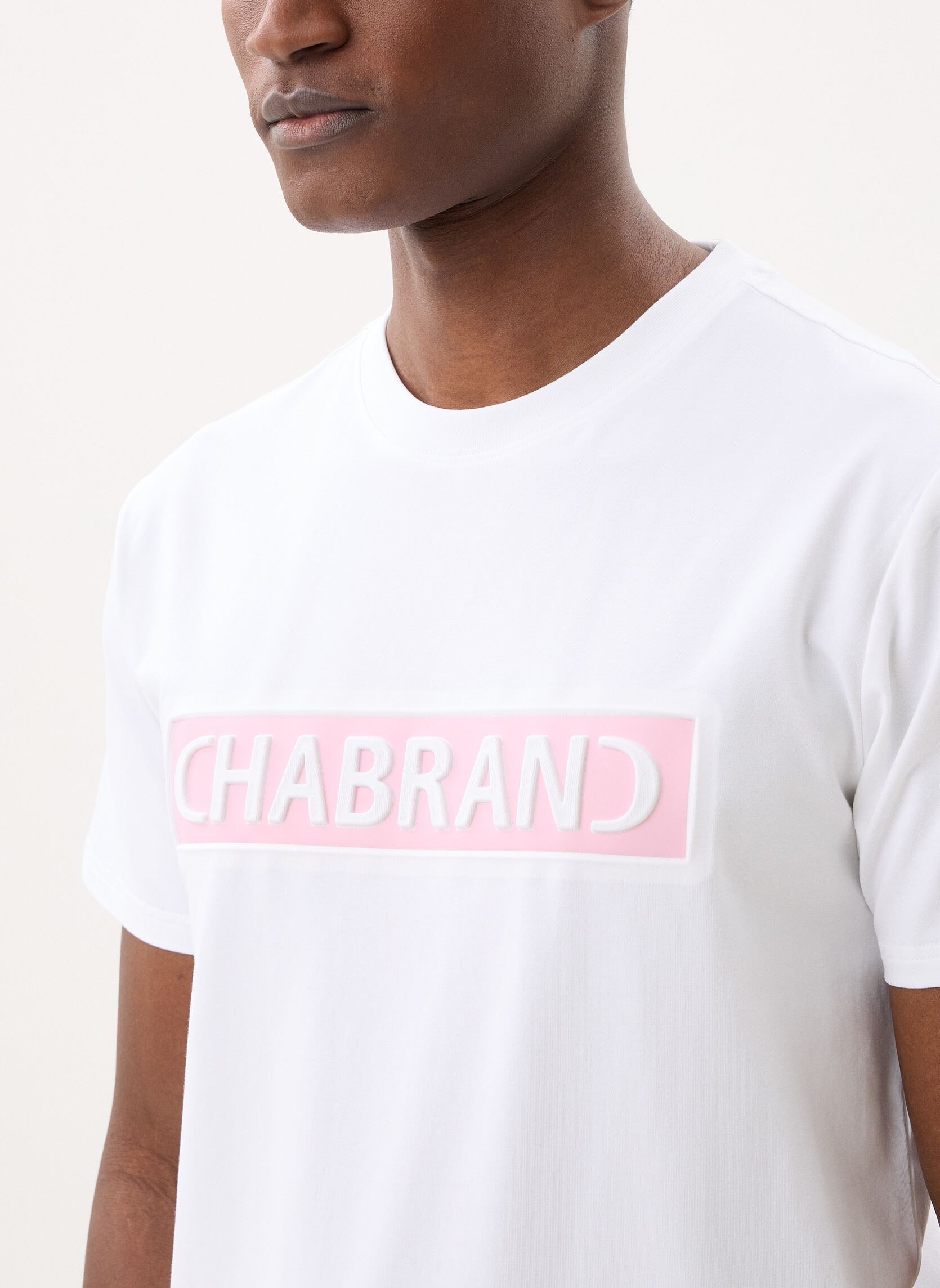 T-shirts met korte mouwen 63201 heren wit Chabrand T-shirts met korte mouwen 63201 heren wit CO806