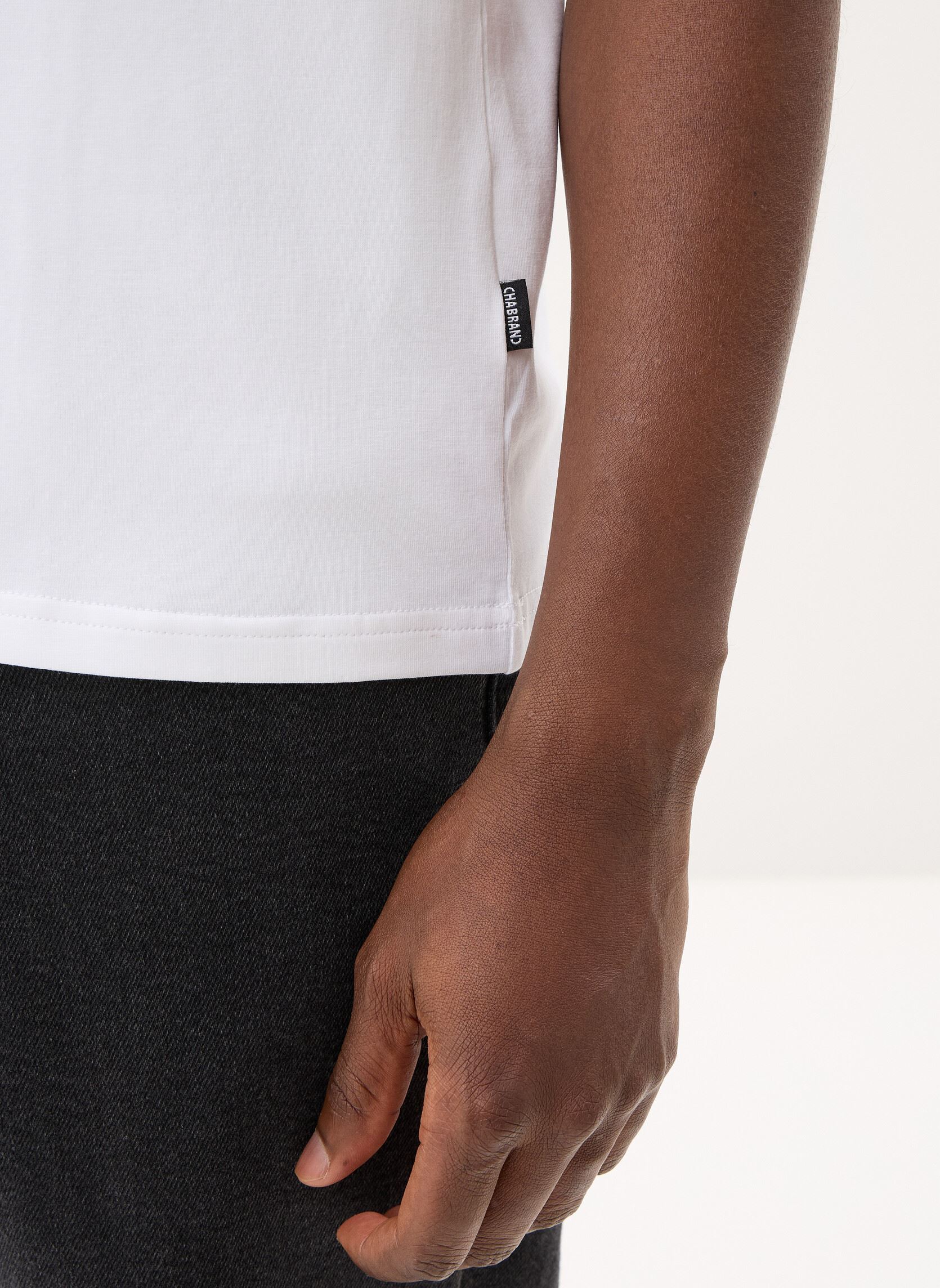 T-shirts met korte mouwen 63201 heren wit Chabrand T-shirts met korte mouwen 63201 heren wit CO806