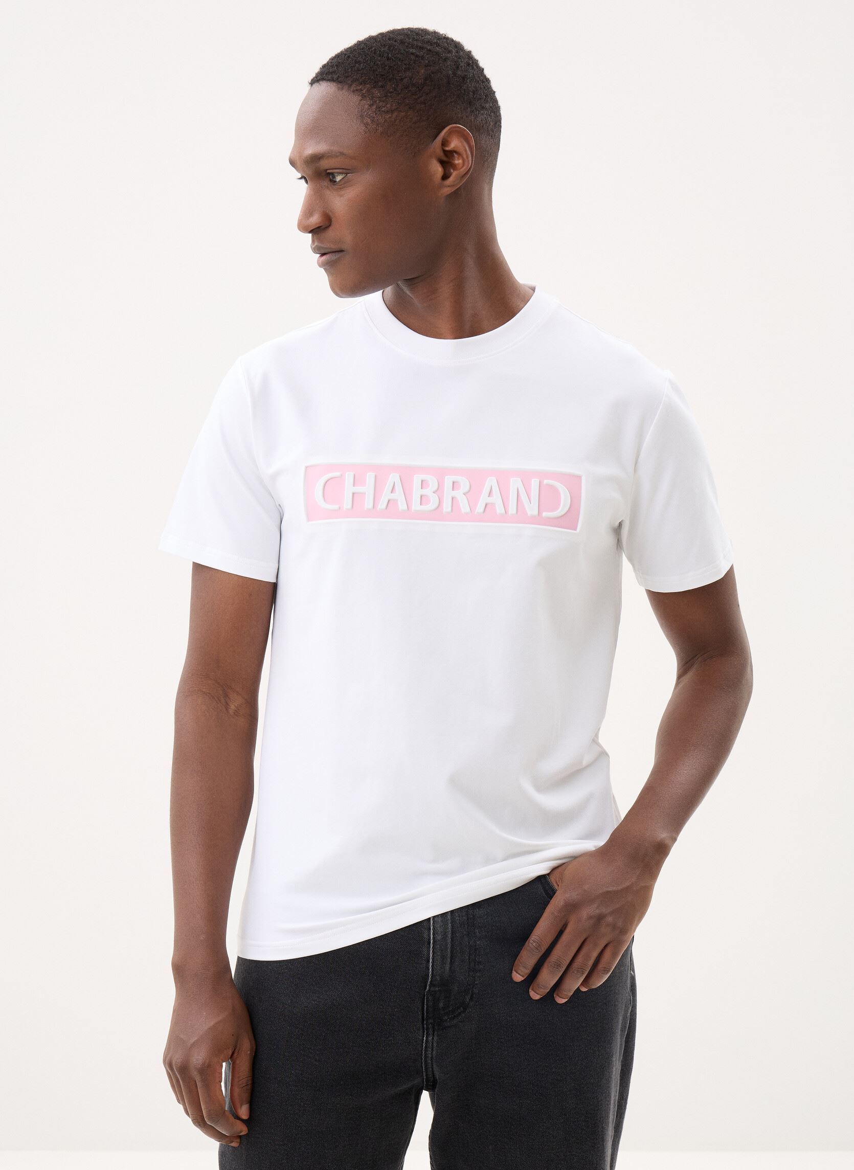 T-shirts met korte mouwen 63201 heren wit Chabrand T-shirts met korte mouwen 63201 heren wit CO806
