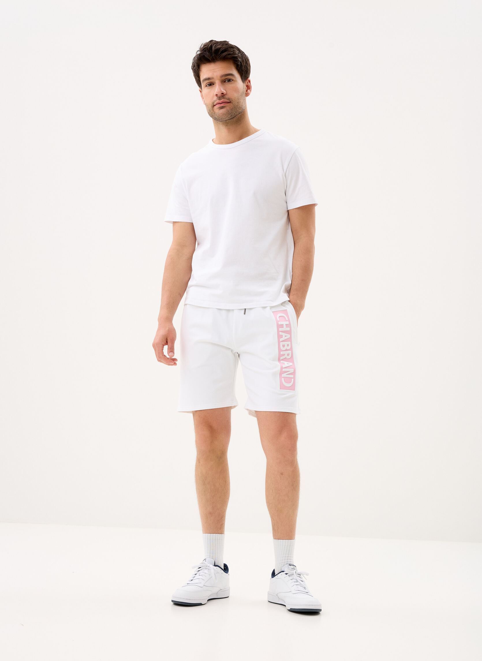 Shorts de sport 63202 homme blanc Chabrand Shorts de sport 63202 homme blanc CO806