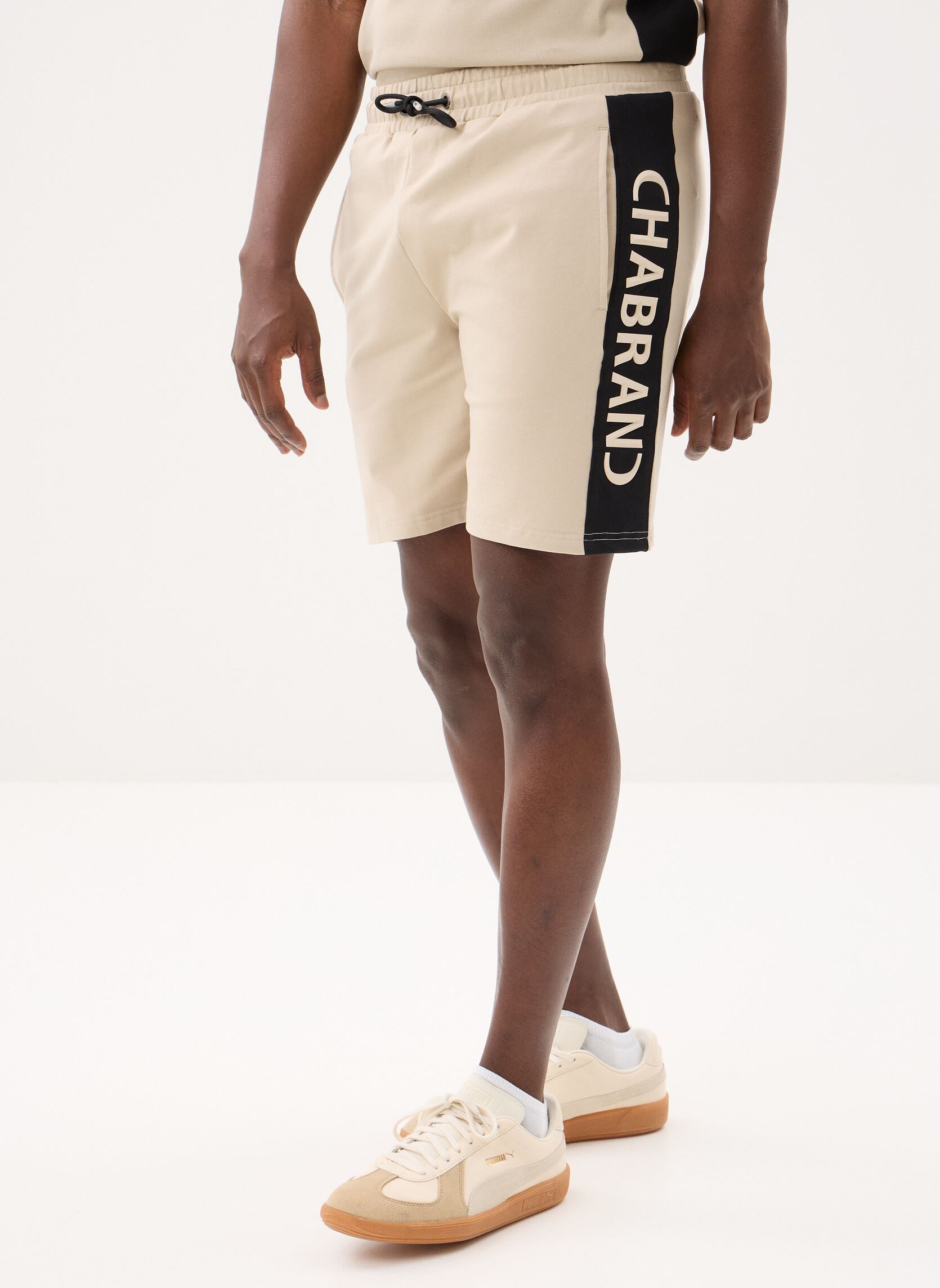 Pantalones cortos deportivos 63204 hombre beige Chabrand Pantalones cortos deportivos 63204 hombre beige CO851