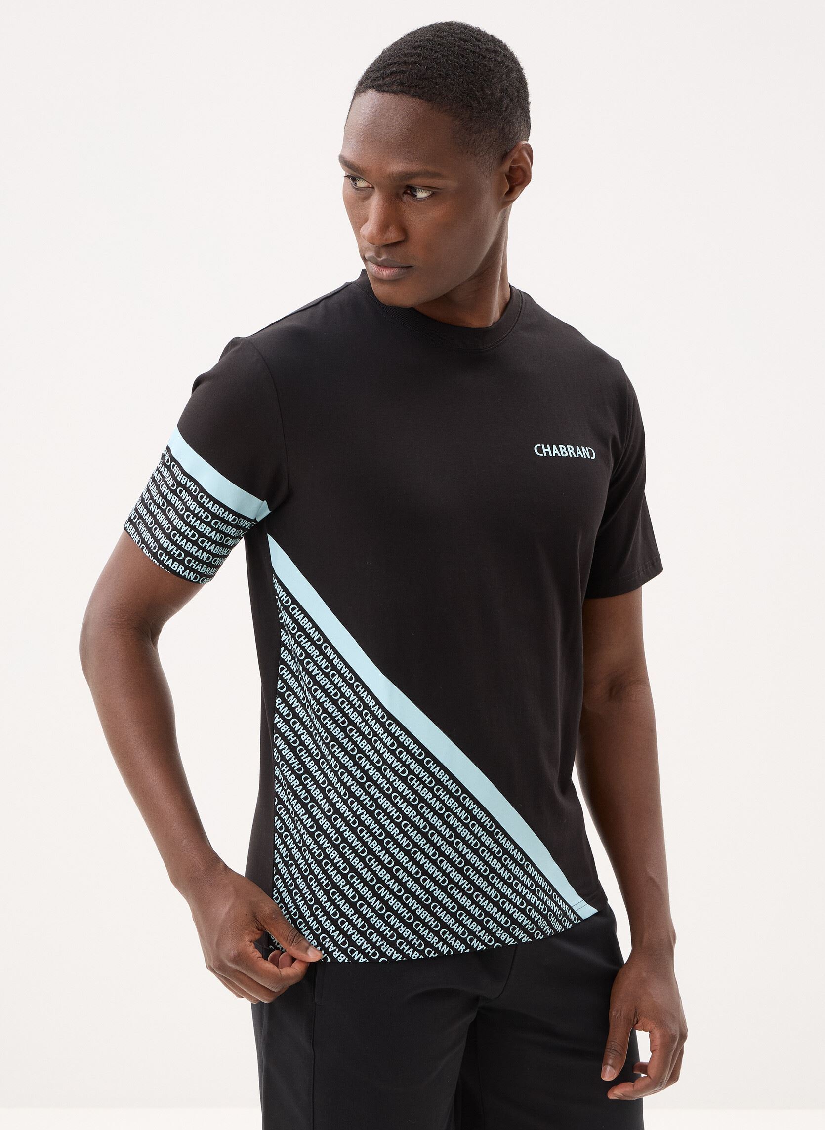 Kurzarm-T-Shirts 63207 herren schwarz Chabrand Kurzarm-T-Shirts 63207 herren schwarz CO179