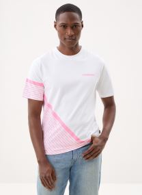 T-shirt a maniche corte 63207 uomo bianco