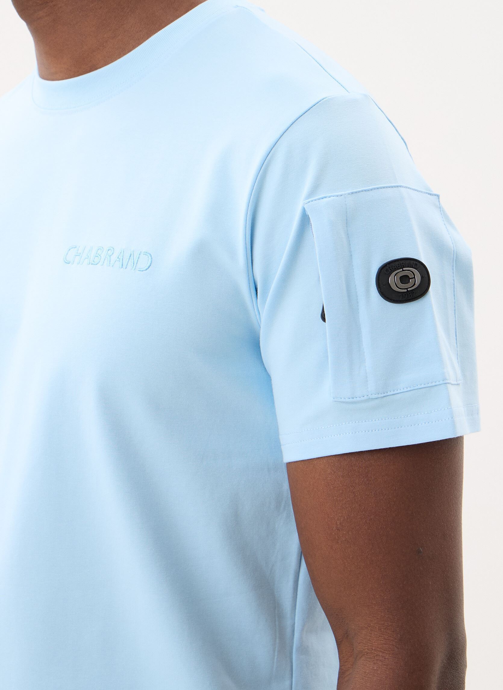 Tee-shirts manches courtes 63209 homme bleu Chabrand Tee-shirts manches courtes 63209 homme bleu CO790