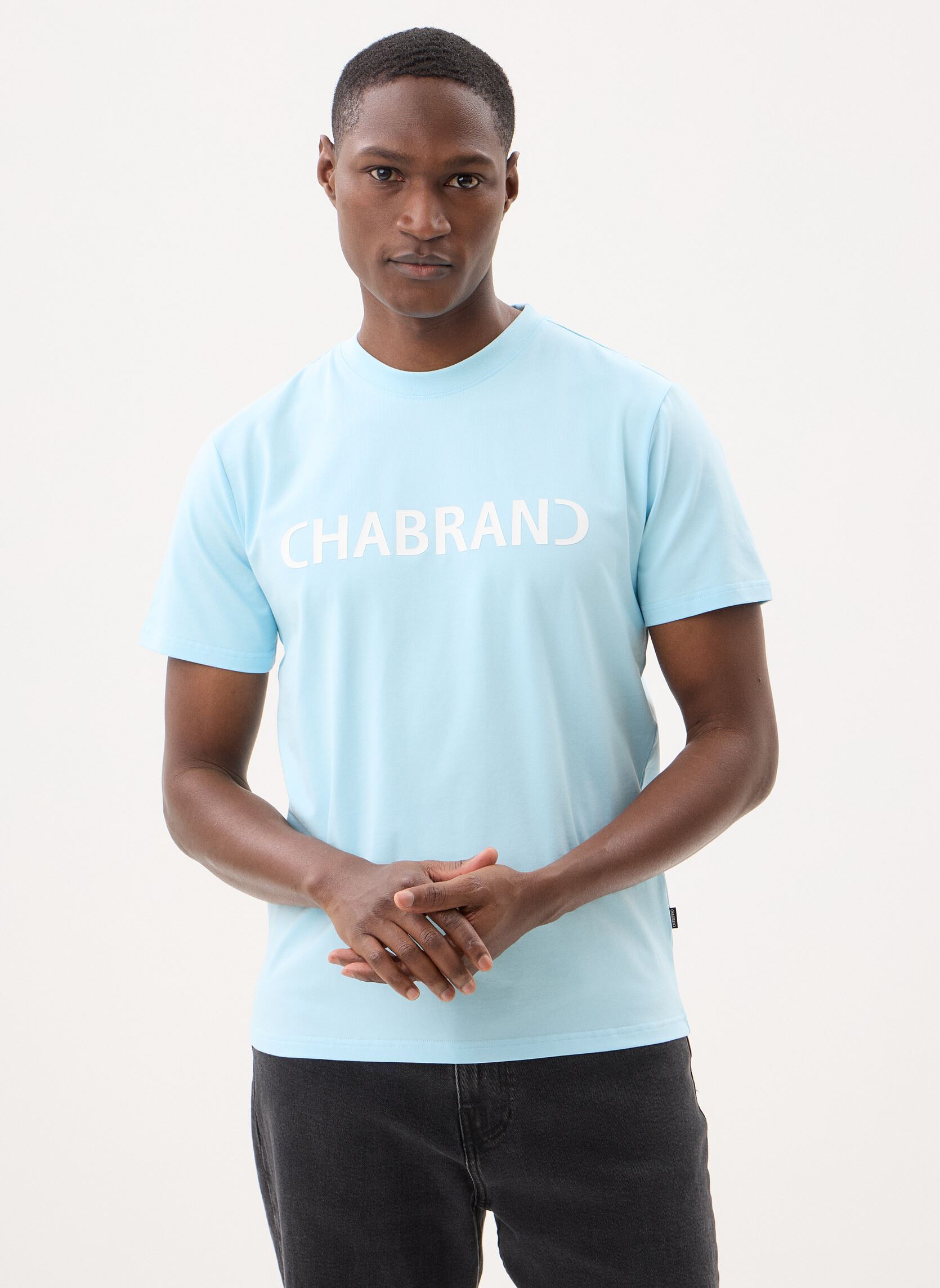 T-shirts met korte mouwen 63212 heren blauw Chabrand T-shirts met korte mouwen 63212 heren blauw CO798