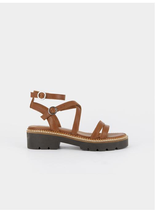 Mellow Yellow Sandales INES femme marron
