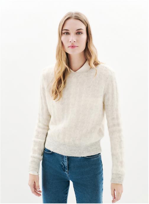 Caroll Pulls 252K-MSYDNEY femme blanc