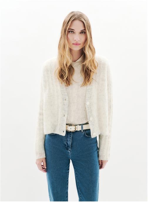 Caroll Gilets 252K-MELBOURNE femme blanc
