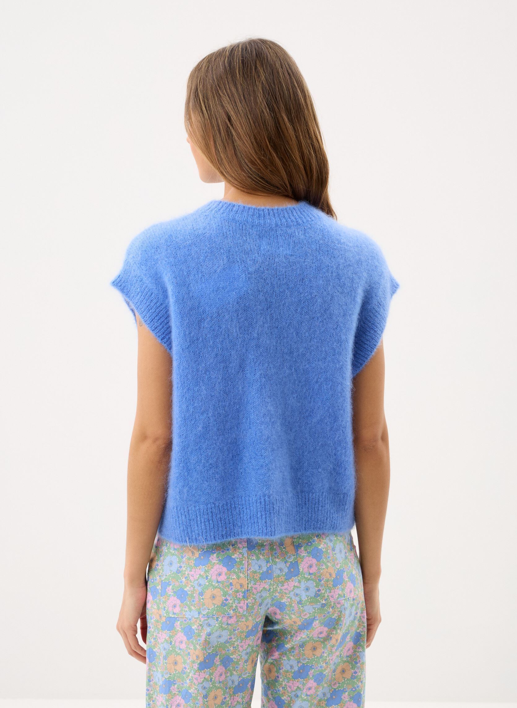 Gilets Alibaba femme bleu Des Petits Hauts Gilets Alibaba femme bleu Ciel