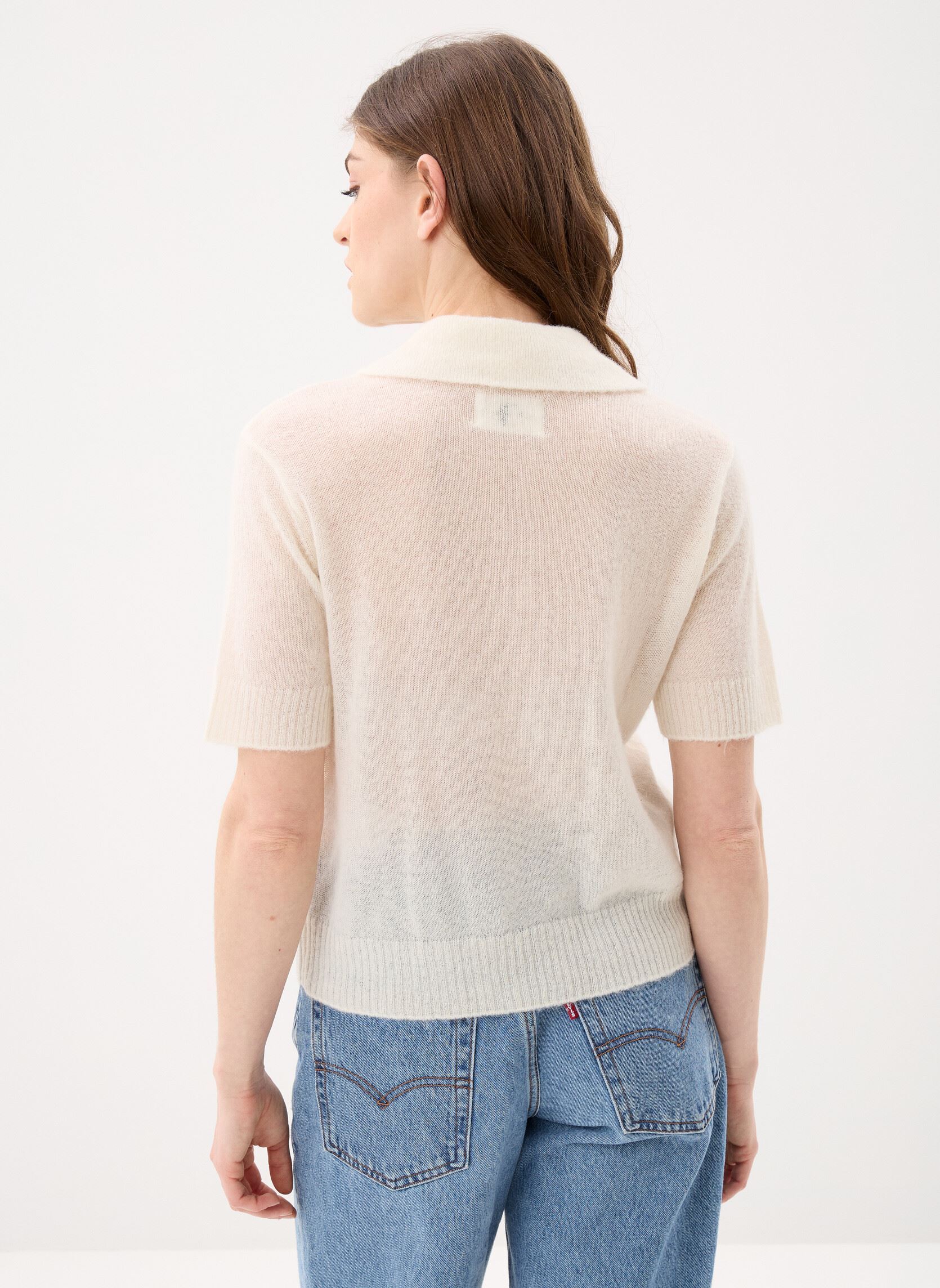 Pullover Cowboy damen weiß Des Petits Hauts Pullover Cowboy damen weiß Creme