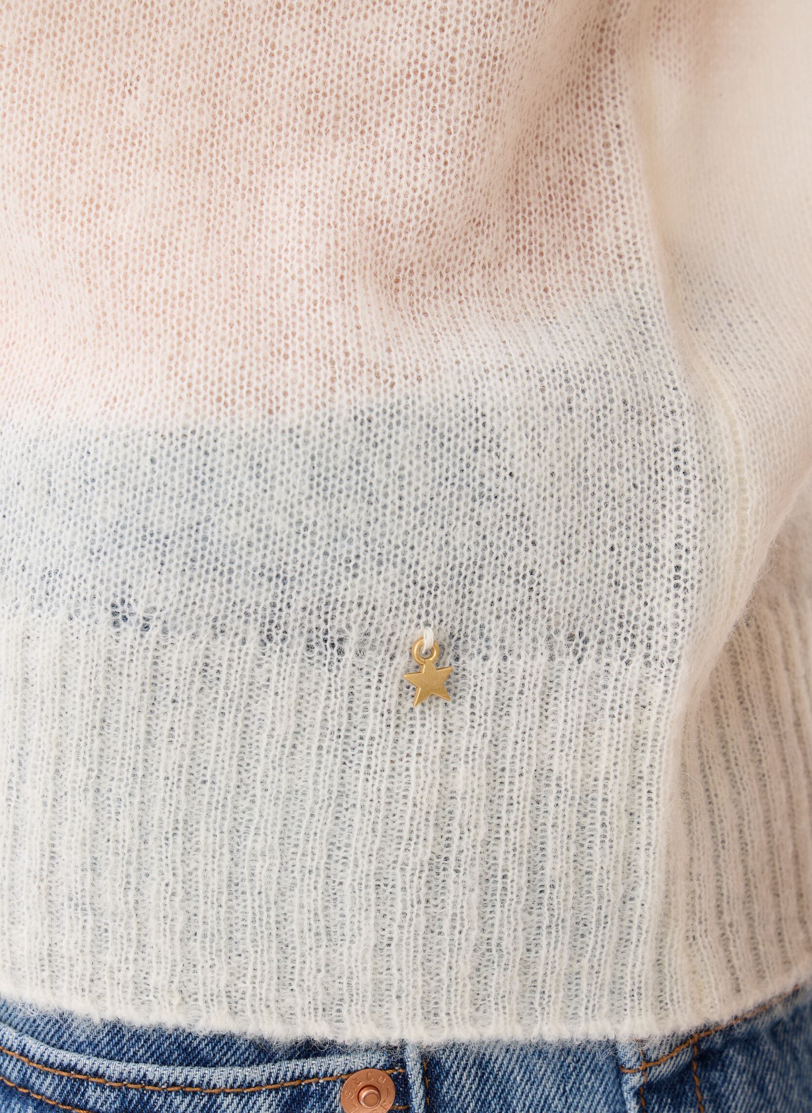 Pullover Cowboy damen weiß Des Petits Hauts Pullover Cowboy damen weiß Creme