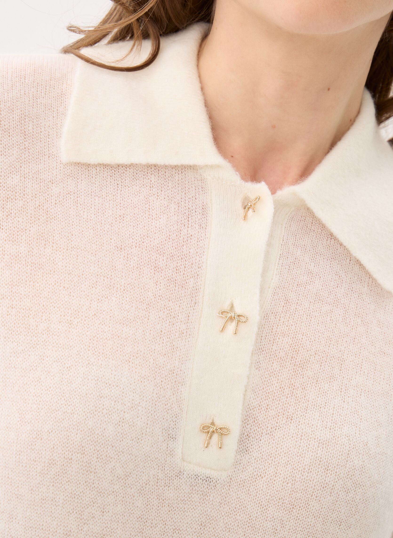 Pullover Cowboy damen weiß Des Petits Hauts Pullover Cowboy damen weiß Creme