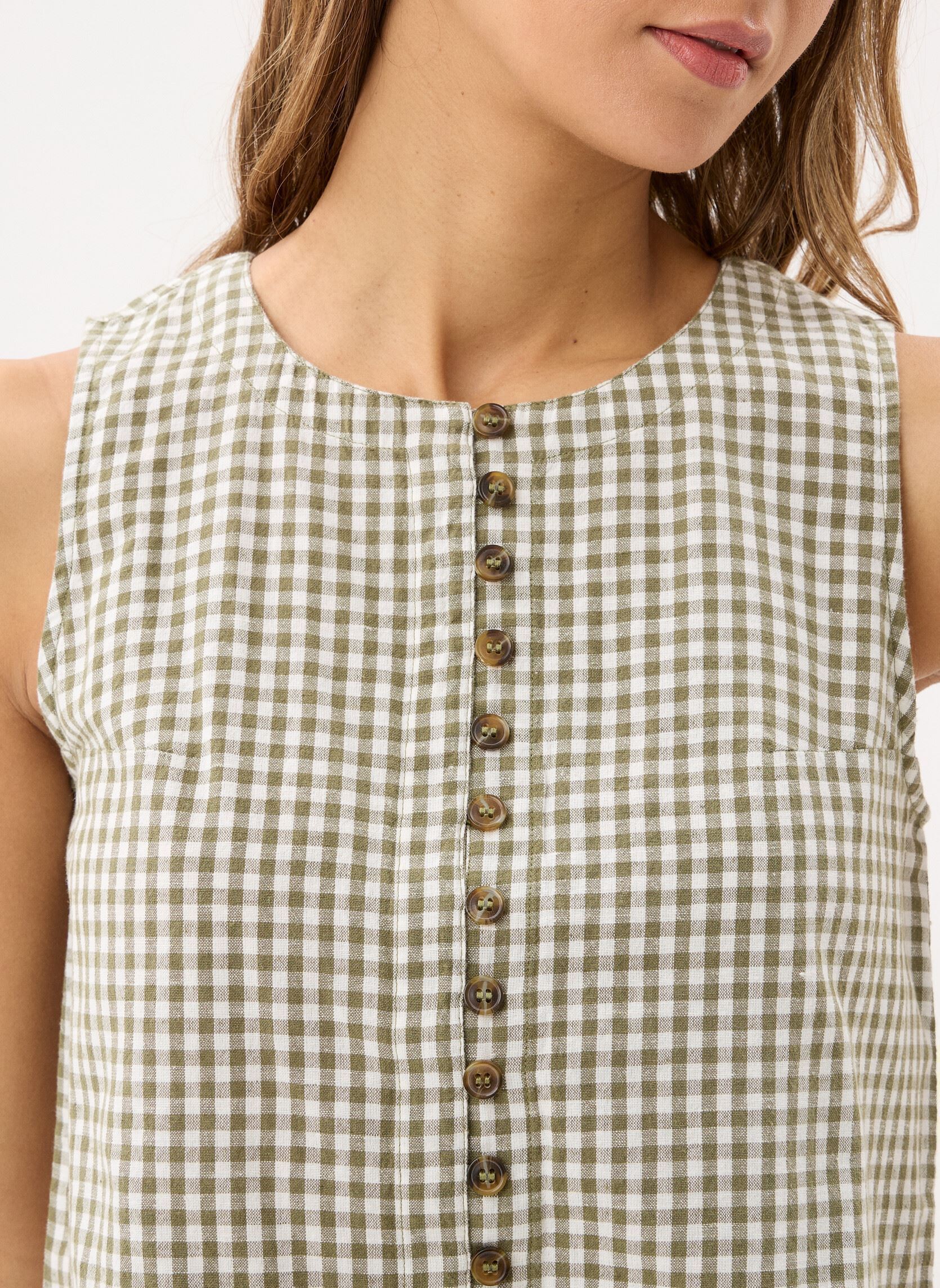 Tops Ugo femme vert Des Petits Hauts Tops Ugo femme vert Vichy The