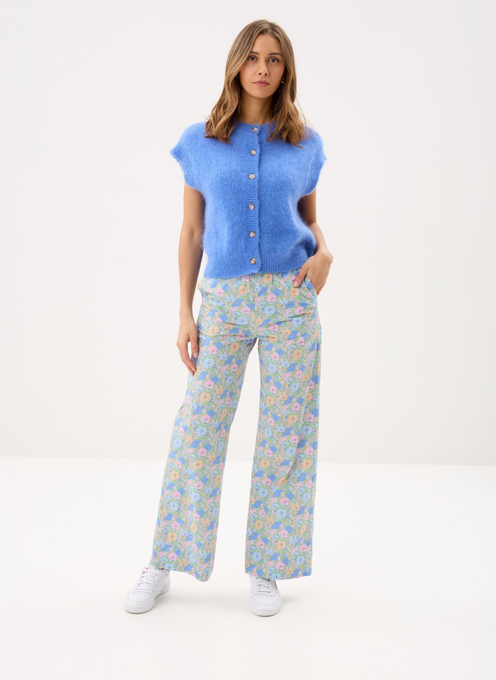 Pantalons larges Totemus femme multicolore Des Petits Hauts Pantalons larges Totemus femme multicolore Berty