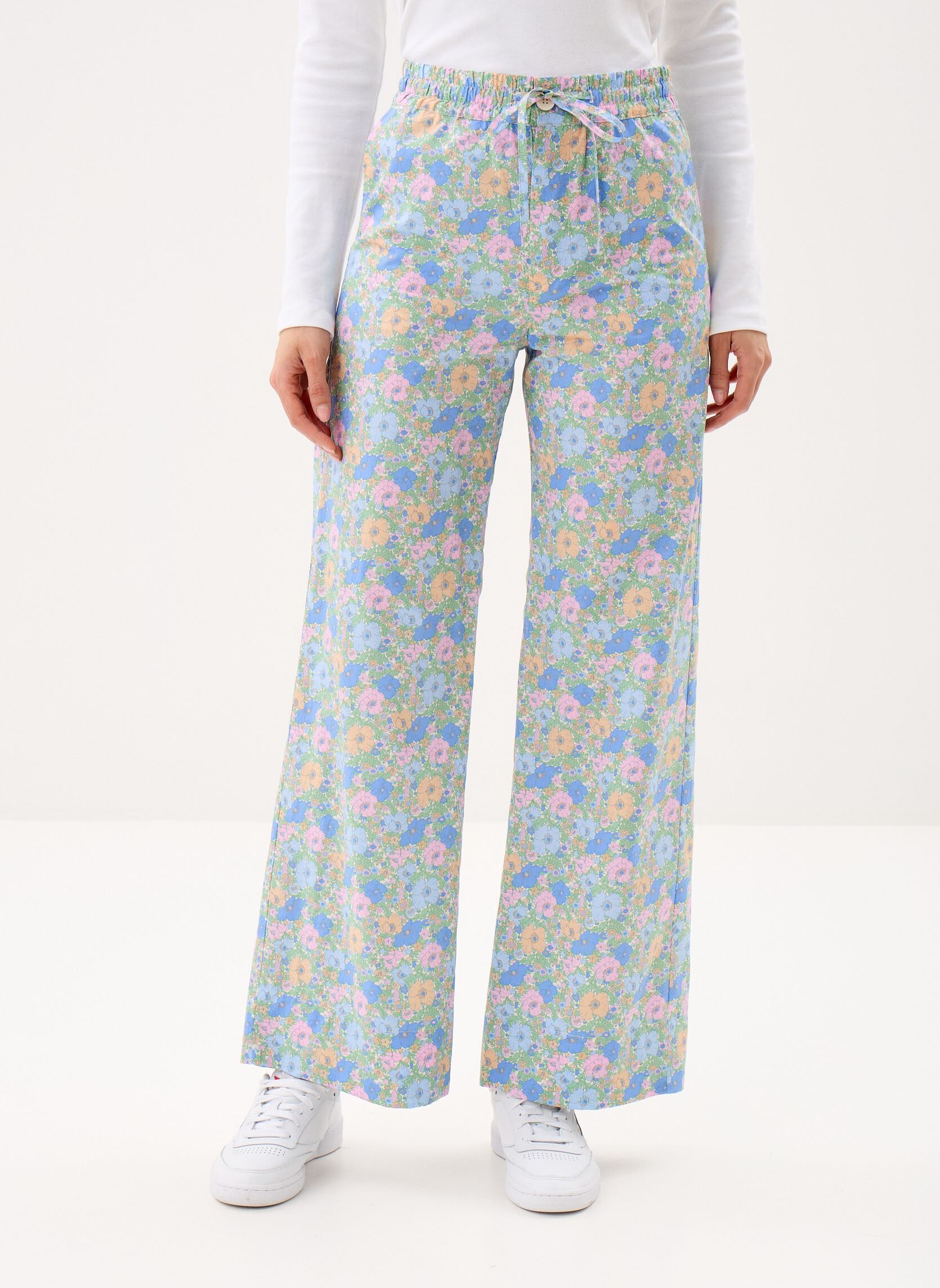 Pantalons larges Totemus femme multicolore Des Petits Hauts Pantalons larges Totemus femme multicolore Berty