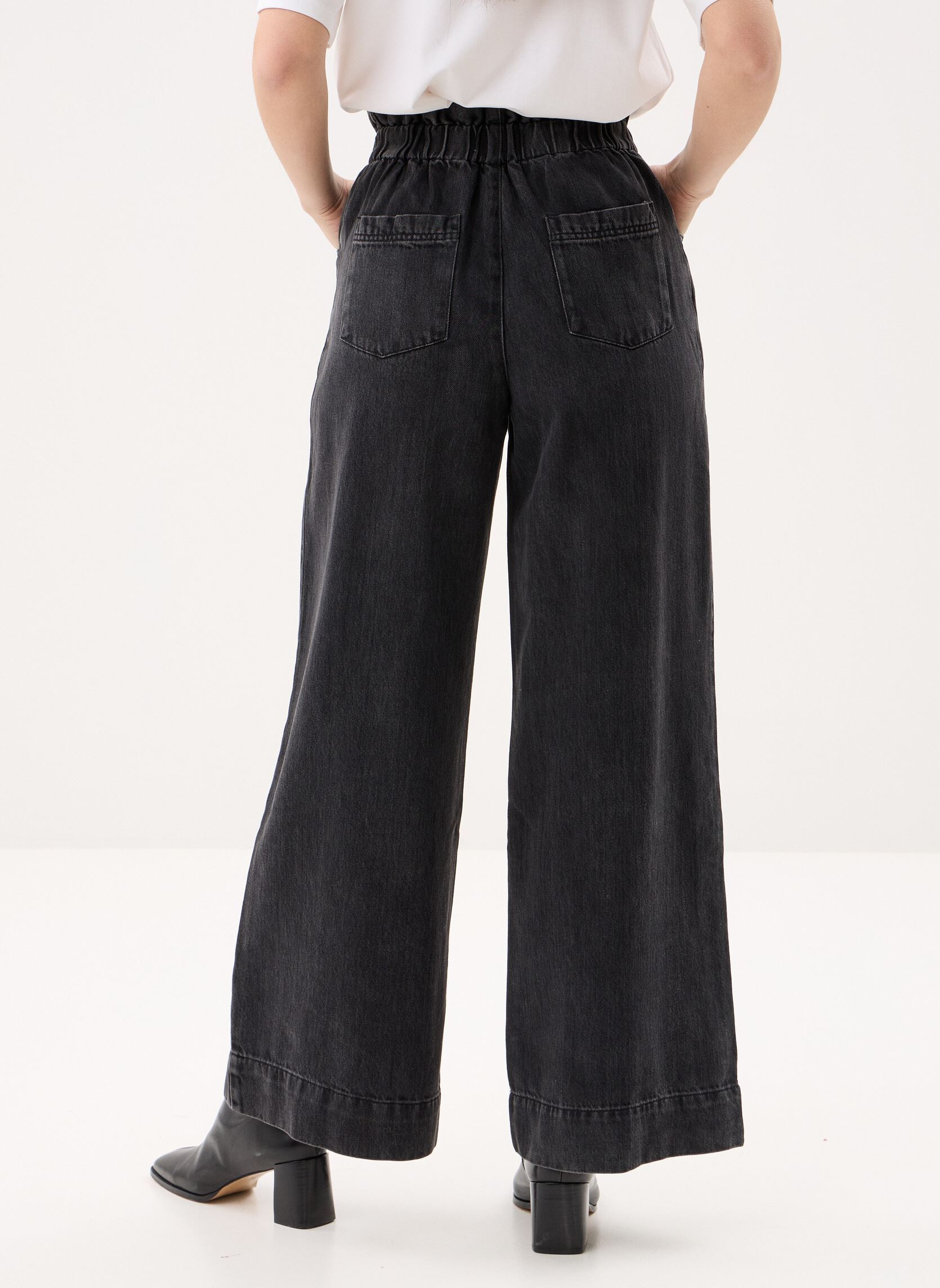 Wijde jeans / Flared Jeans Loulou dames grijs Des Petits Hauts Wijde jeans / Flared Jeans Loulou dames grijs Dark Grey