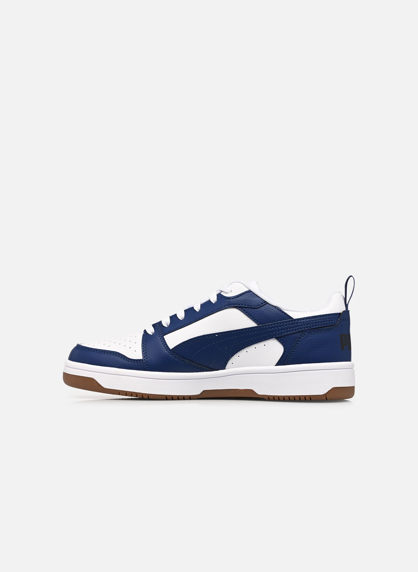 Baskets basses Rebound v6 Low M homme blanc Puma Baskets basses Rebound v6 Low M homme blanc PUMA WHITE-BLUE JEWEL-GUM