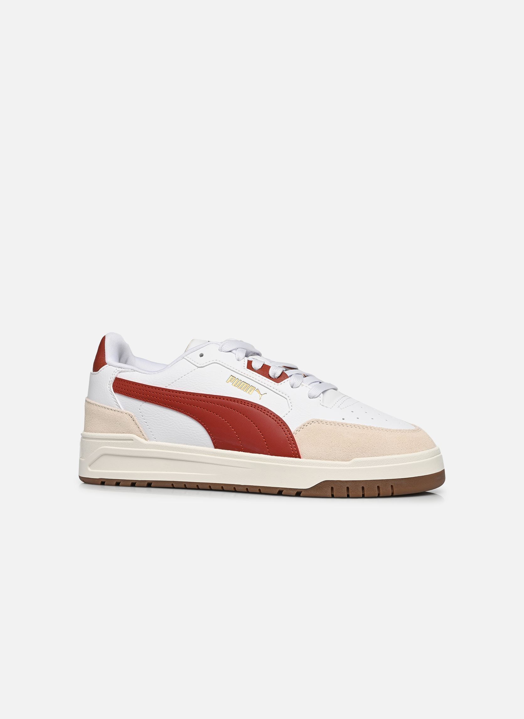 Baskets basses Shuffle Downtown OG M homme blanc Puma Baskets basses Shuffle Downtown OG M homme blanc PUMA WHITE-BORDEAUX RED-PUMA G