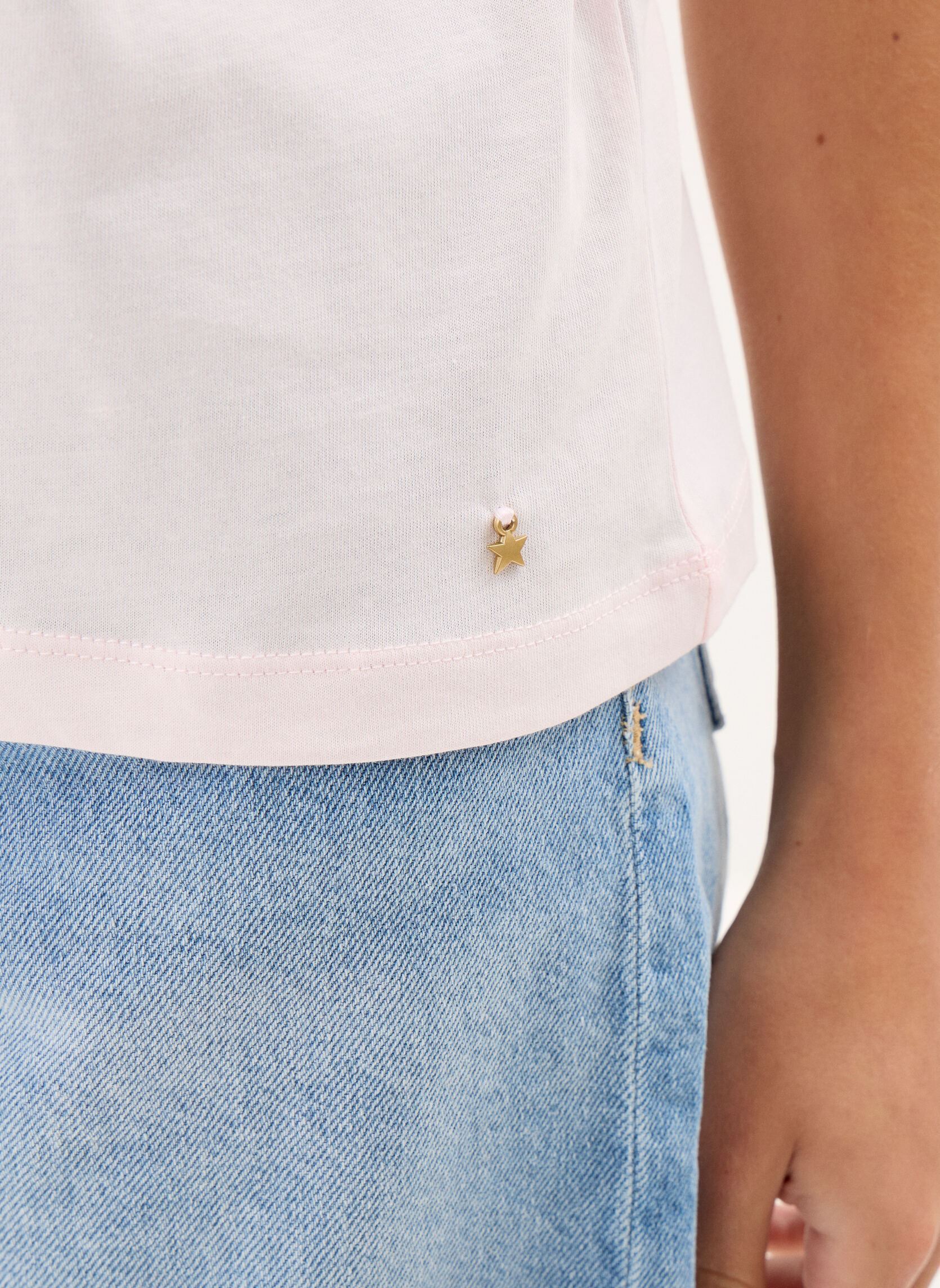 Tee-shirts Iliana femme rose Des Petits Hauts Tee-shirts Iliana femme rose Poudre