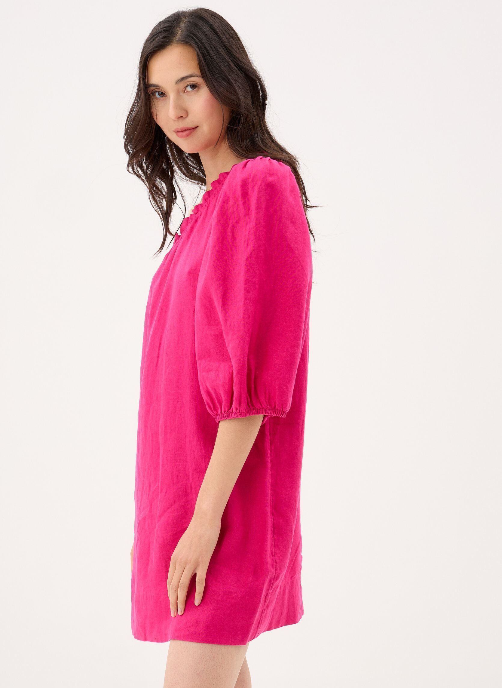 Jurken Estrella dames roze Des Petits Hauts Jurken Estrella dames roze Fuchsia