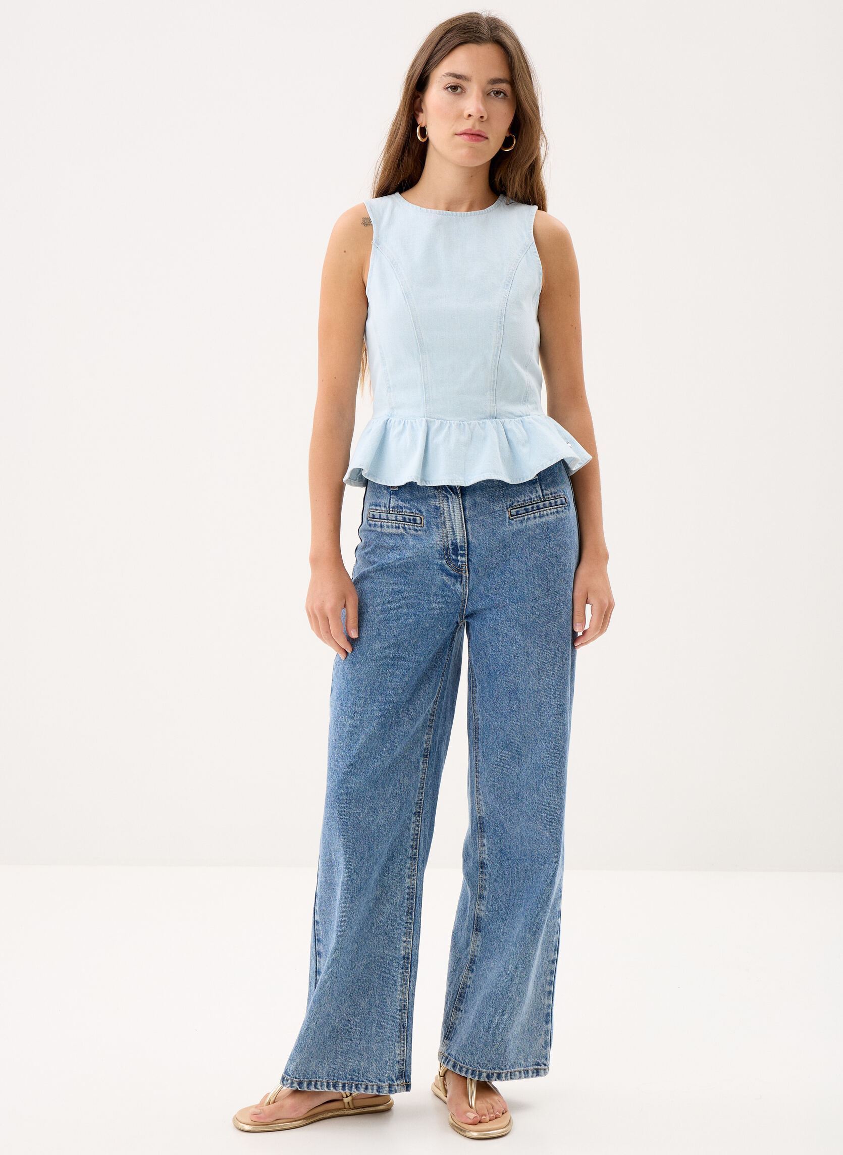 Tops Louba femme bleu Des Petits Hauts Tops Louba femme bleu Ice Blue