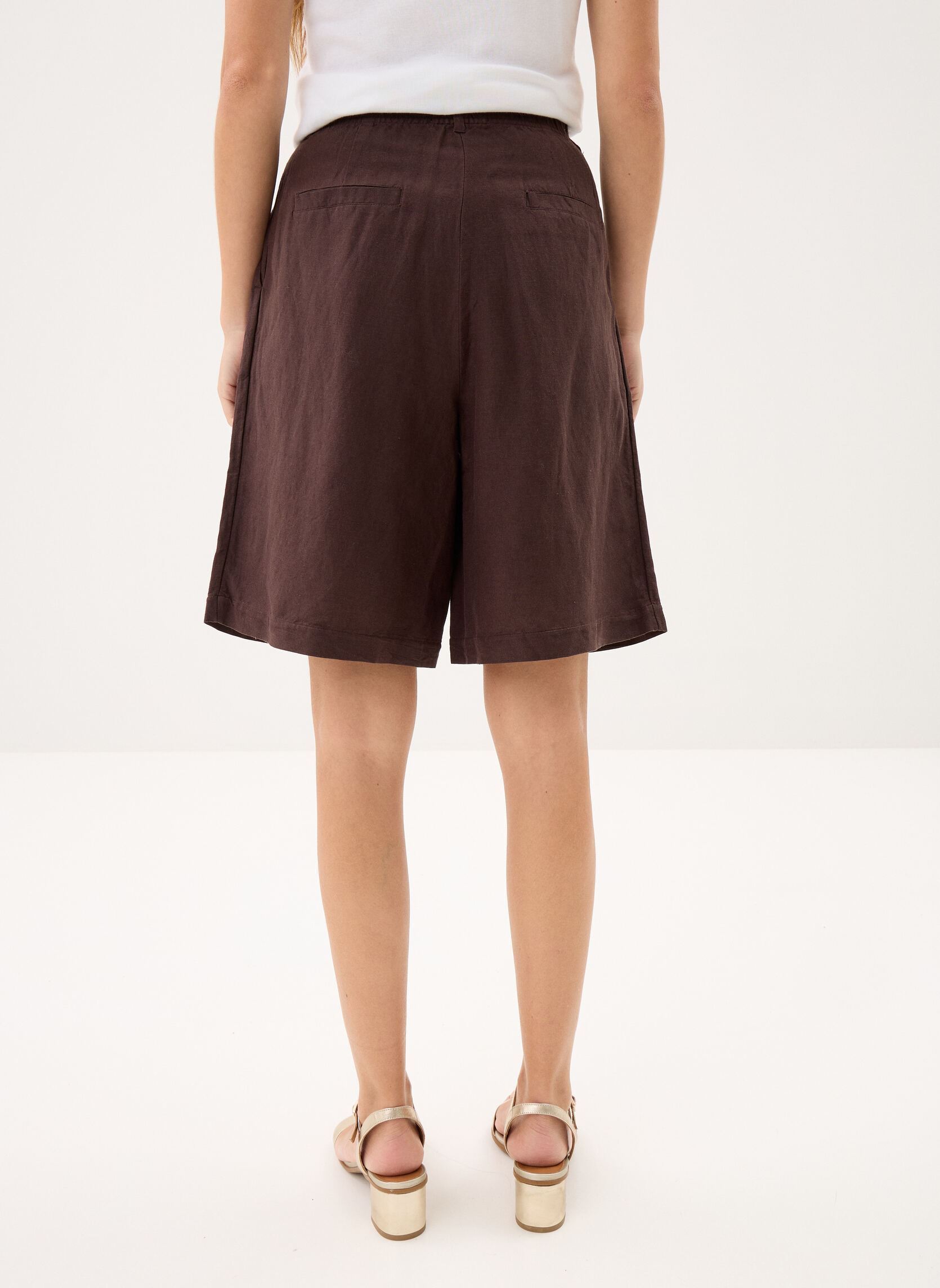 Bermudas Tahiniri femme noir Des Petits Hauts Bermudas Tahiniri femme noir Terre