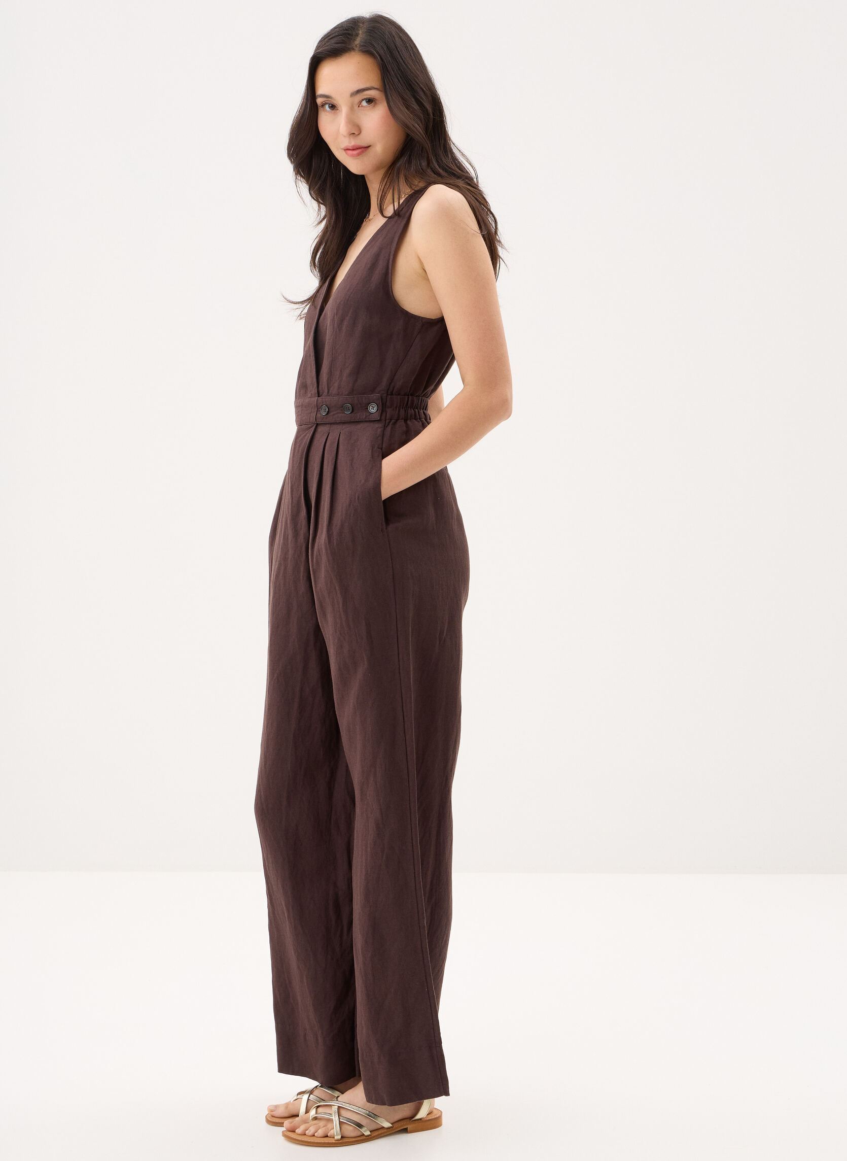 Overalls Tahomi dames zwart Des Petits Hauts Overalls Tahomi dames zwart Terre