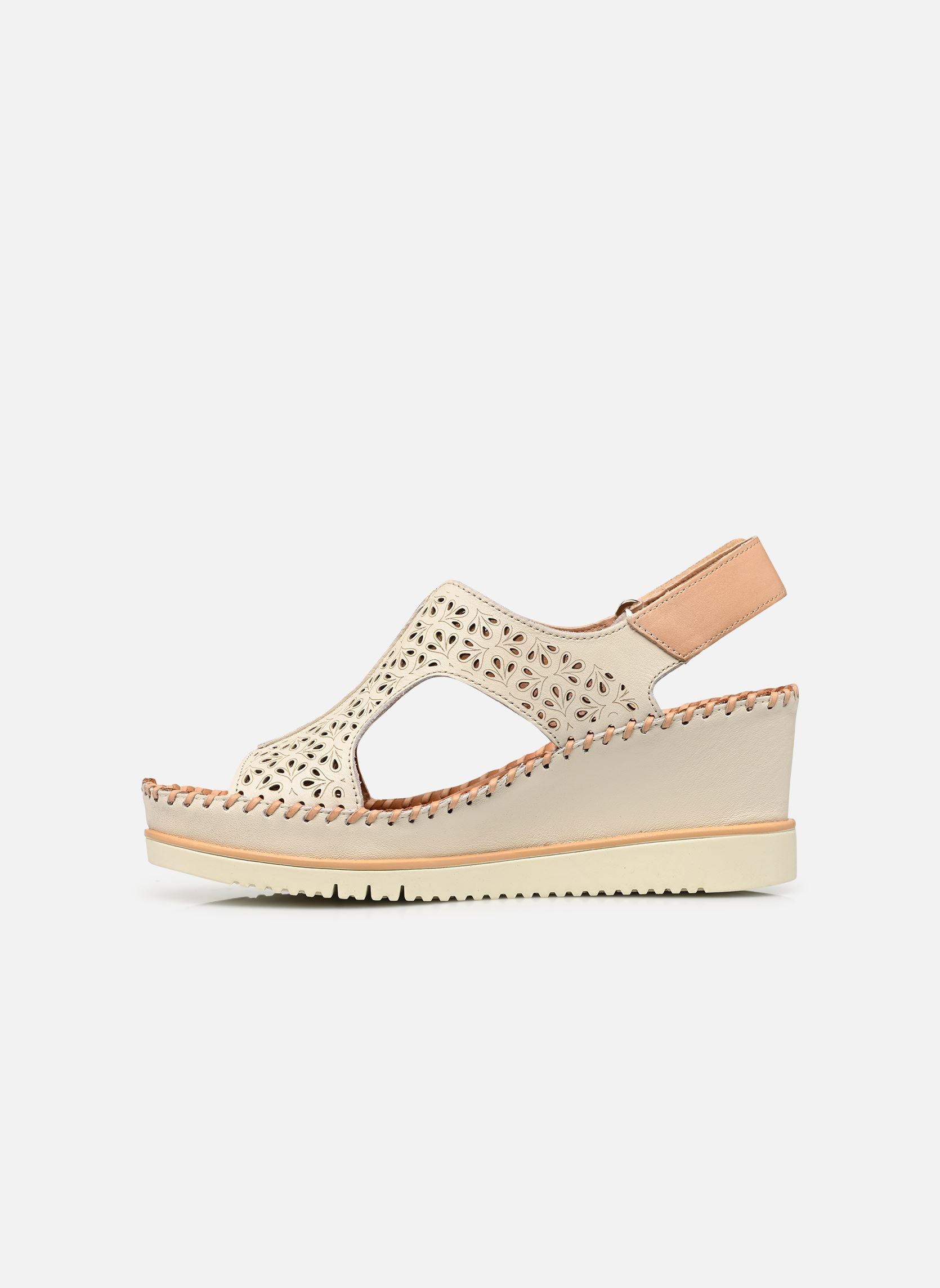 Sandalen met sleehak en plateau AGUADULCE W3Z-1623C1 dames wit Pikolinos Sandalen met sleehak en plateau AGUADULCE W3Z-1623C1 dames wit NATA