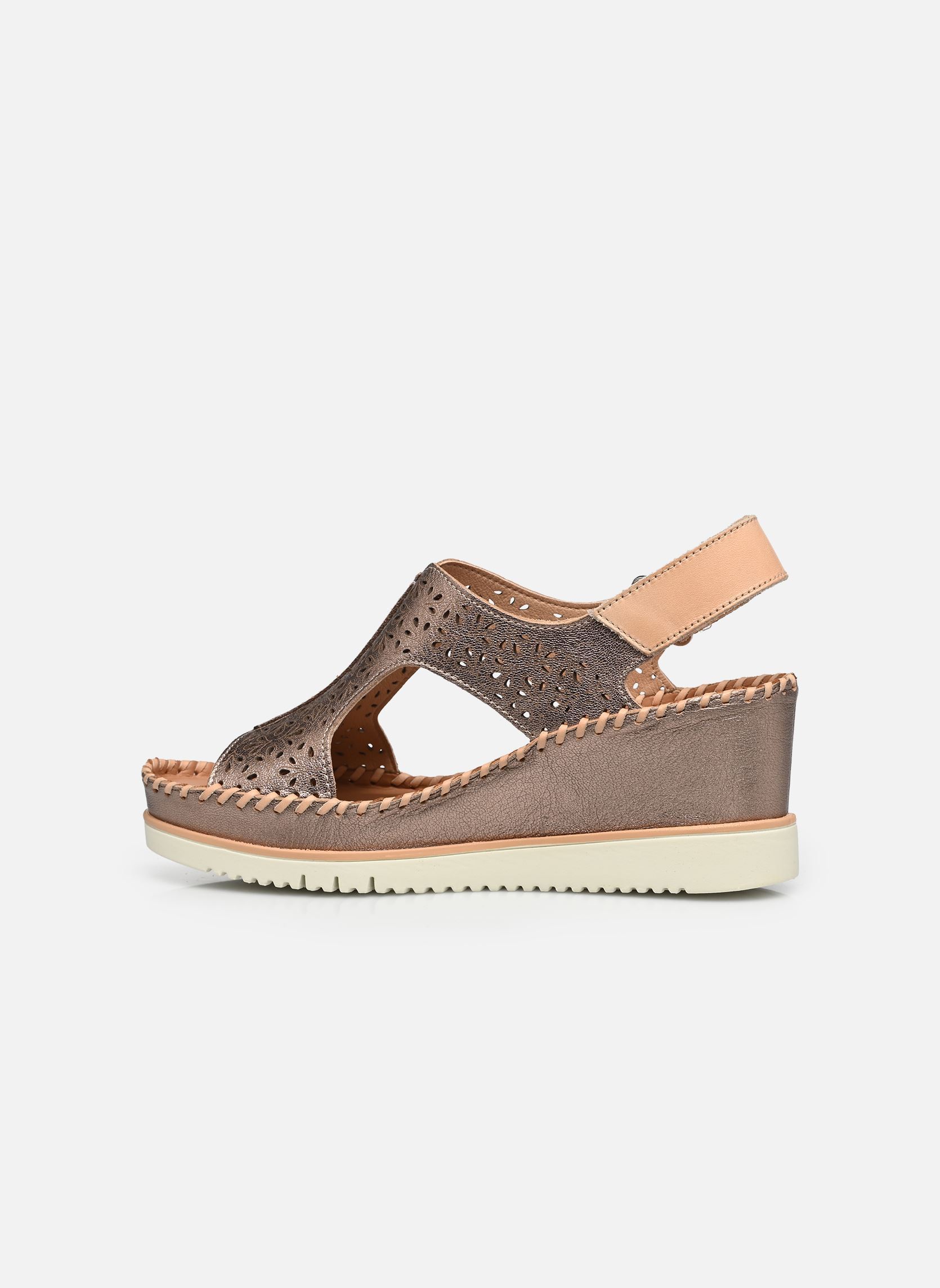 Keil- und Plateausandalen AGUADULCE W3Z-1623CLC1 damen gold und bronze Pikolinos Keil- und Plateausandalen AGUADULCE W3Z-1623CLC1 damen gold und bronze Stone
