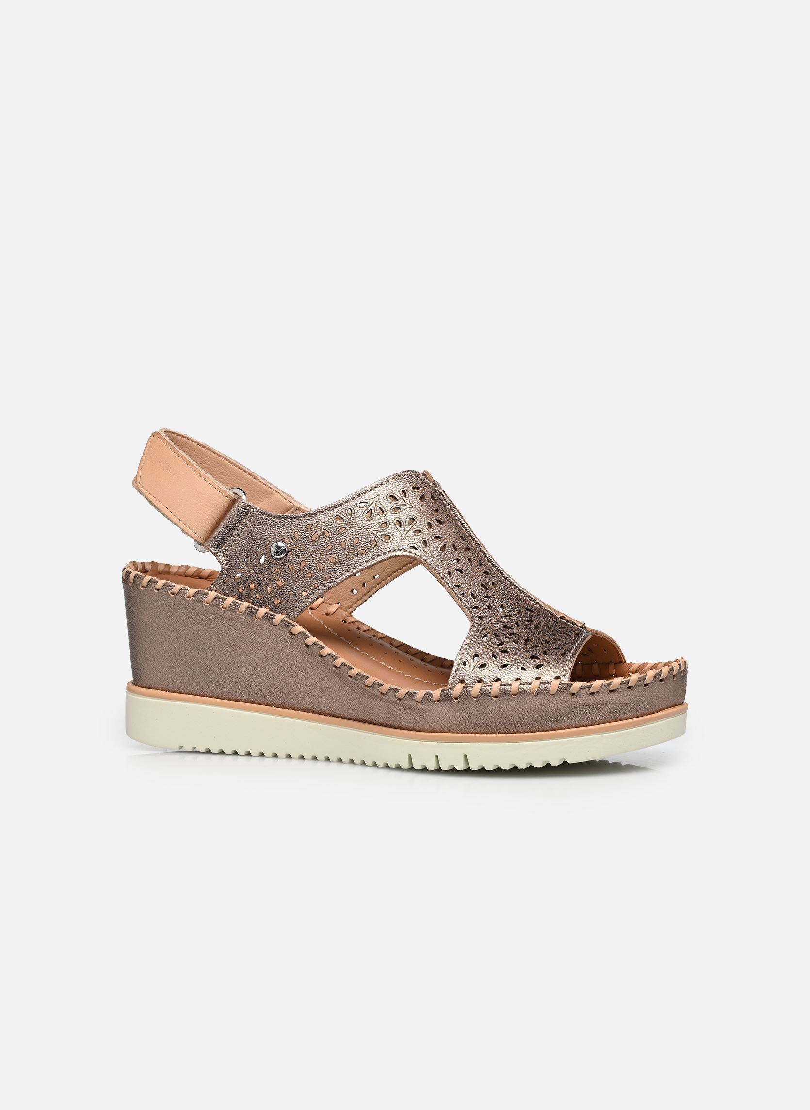 Keil- und Plateausandalen AGUADULCE W3Z-1623CLC1 damen gold und bronze Pikolinos Keil- und Plateausandalen AGUADULCE W3Z-1623CLC1 damen gold und bronze Stone