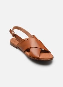 Flache Sandalen ALGAR W0X-0576 damen orange