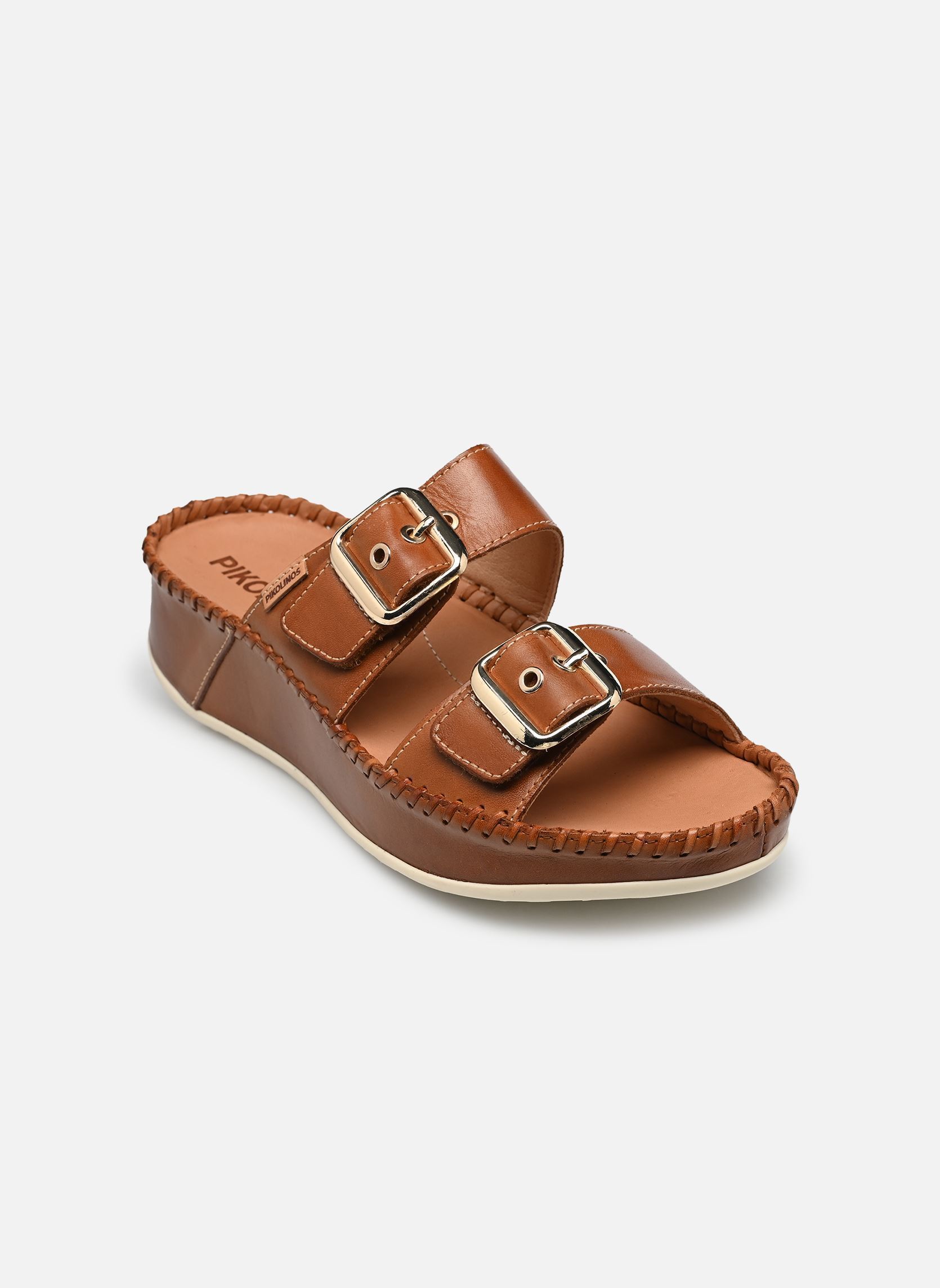 Pantoletten und Clogs MARINA W1C-0957 damen braun Pikolinos Pantoletten und Clogs MARINA W1C-0957 damen braun Brandy