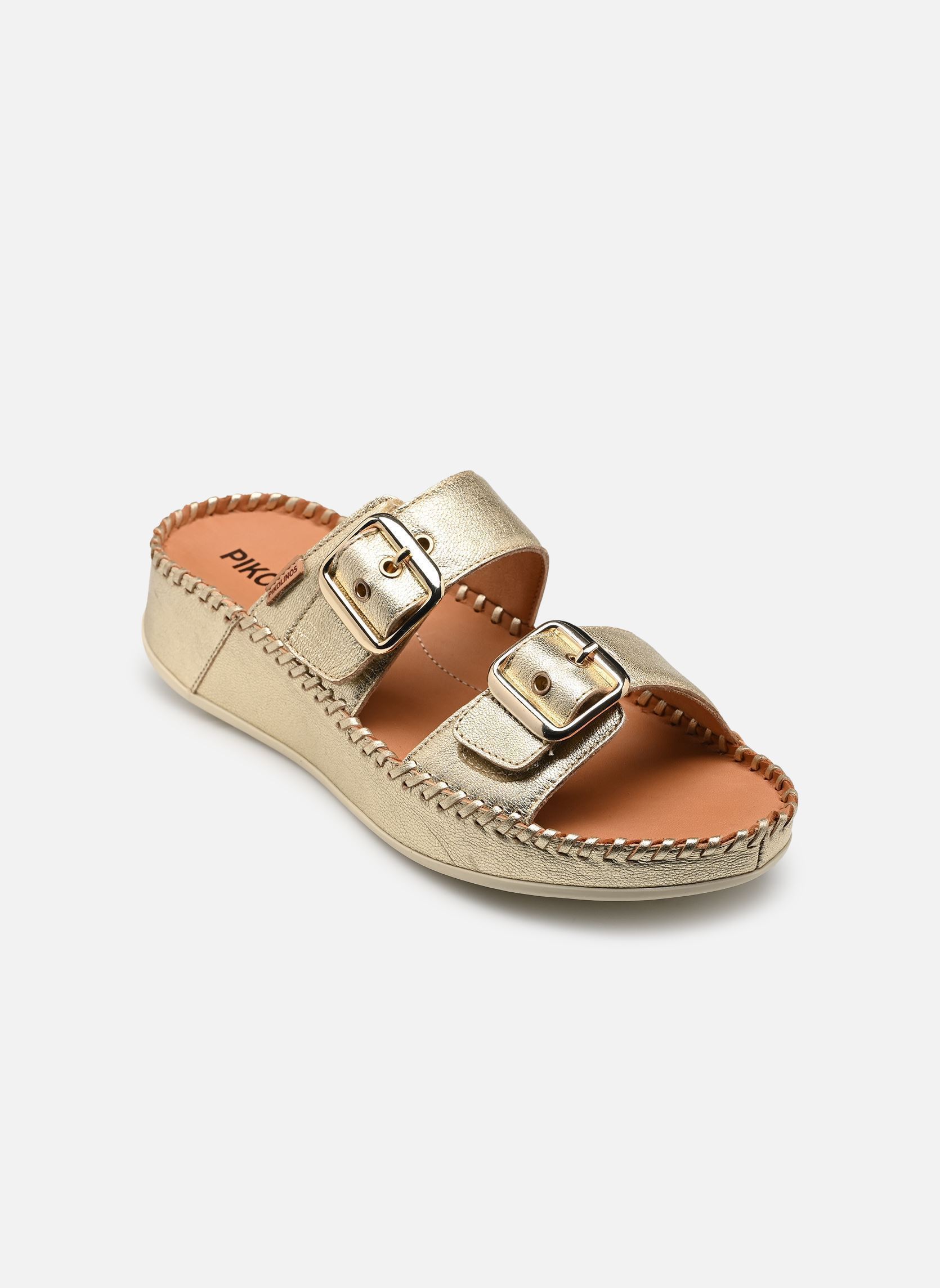Pantoletten und Clogs MARINA W1C-0957CL damen gold und bronze Pikolinos Pantoletten und Clogs MARINA W1C-0957CL damen gold und bronze Carrara