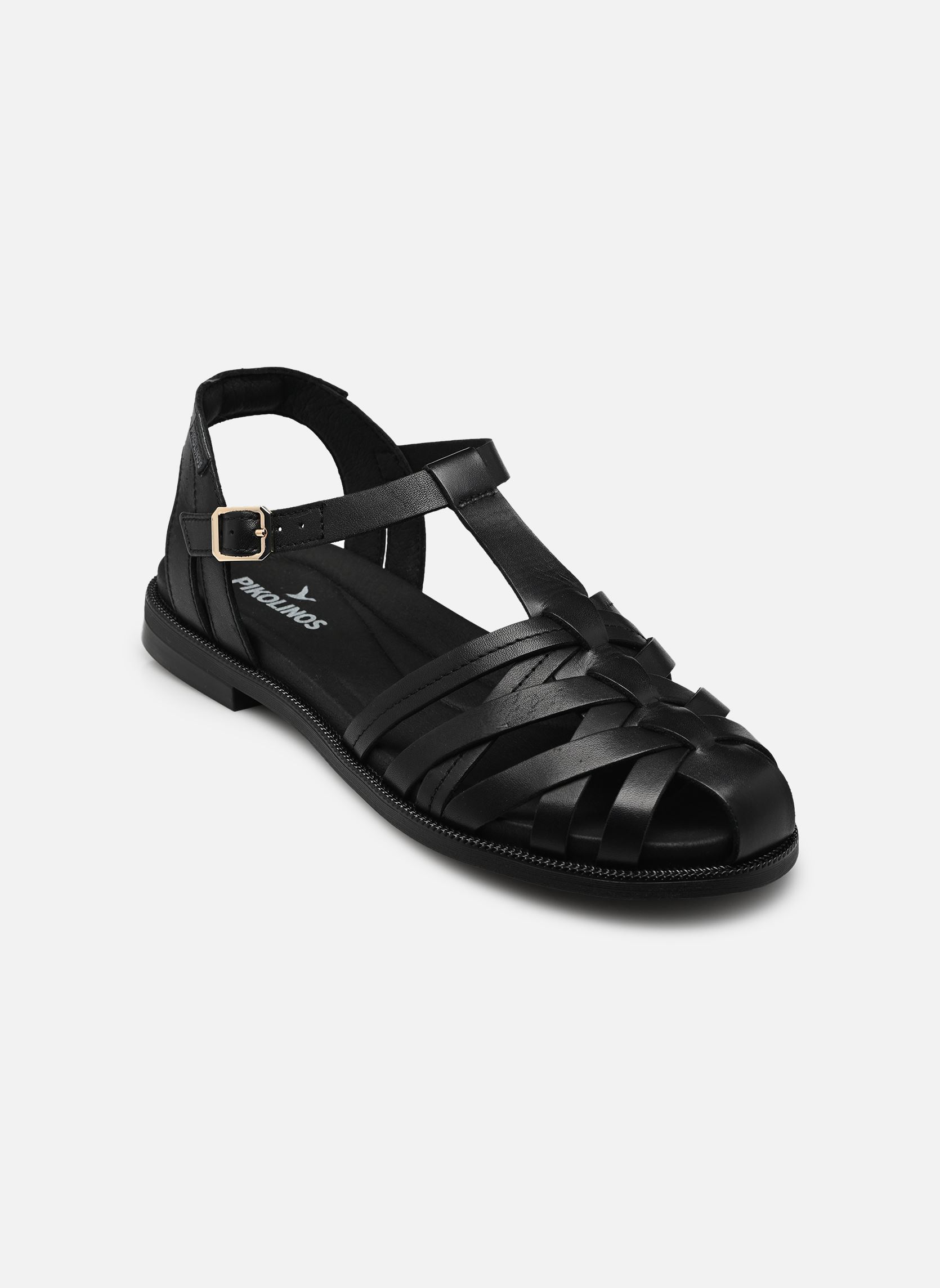 Flache Sandalen NAVIA W3E-0637 damen schwarz Pikolinos Flache Sandalen NAVIA W3E-0637 damen schwarz Black