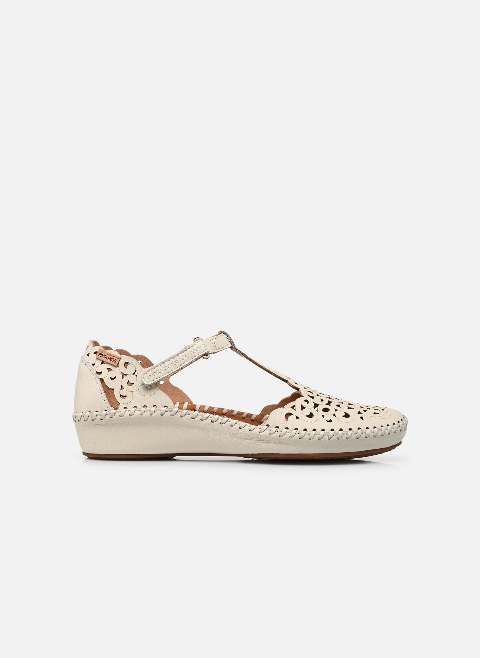 Platte sandalen P. VALLARTA 655-0967 dames wit Pikolinos Platte sandalen P. VALLARTA 655-0967 dames wit NATA
