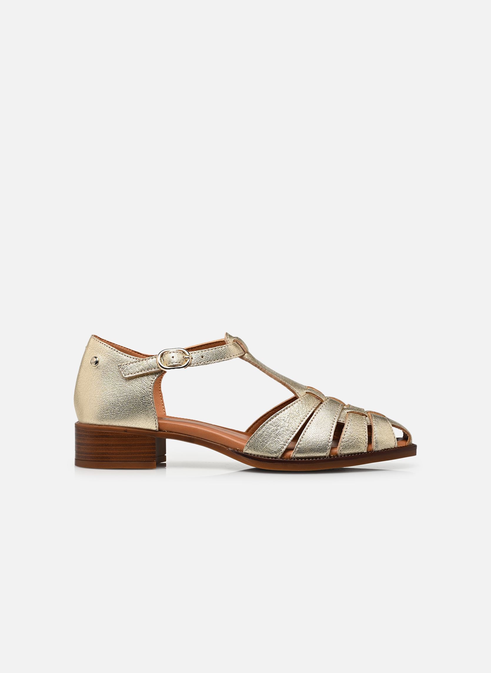 Flache Sandalen VALENCIA W7D-1835CL damen gold und bronze Pikolinos Flache Sandalen VALENCIA W7D-1835CL damen gold und bronze Carrara