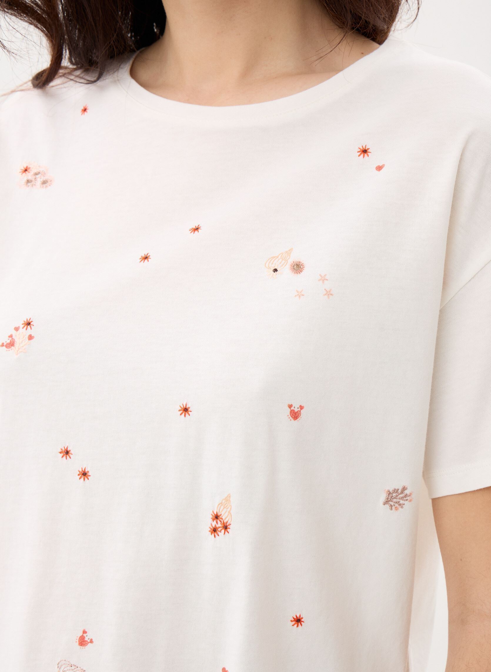 T-shirts met korte mouwen Ilia dames wit Des Petits Hauts T-shirts met korte mouwen Ilia dames wit Ecru