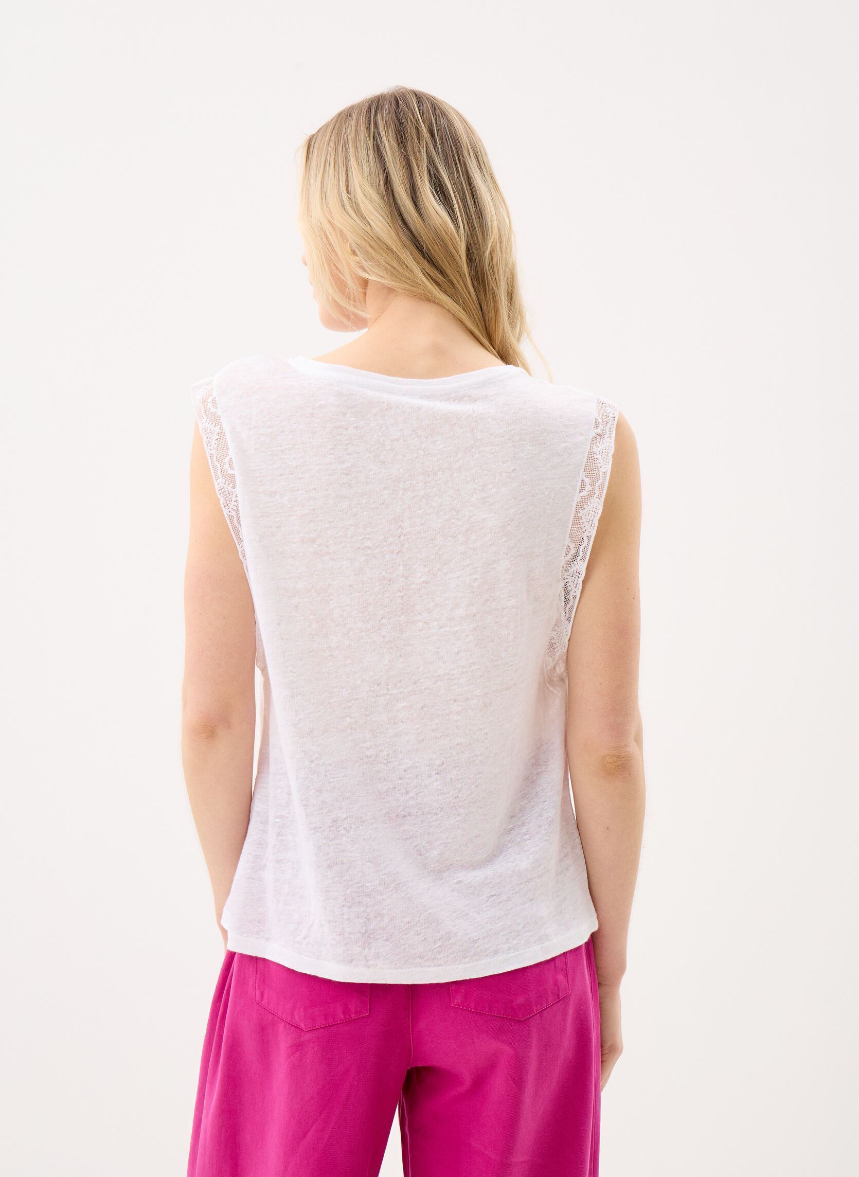 Débardeurs Helena femme blanc Des Petits Hauts Débardeurs Helena femme blanc Ecru
