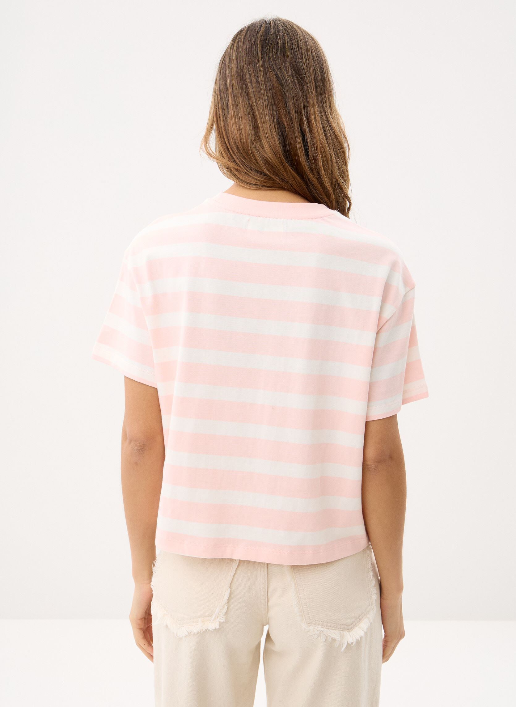 T-shirts met korte mouwen Filma dames roze Des Petits Hauts T-shirts met korte mouwen Filma dames roze Bulle/Ecru