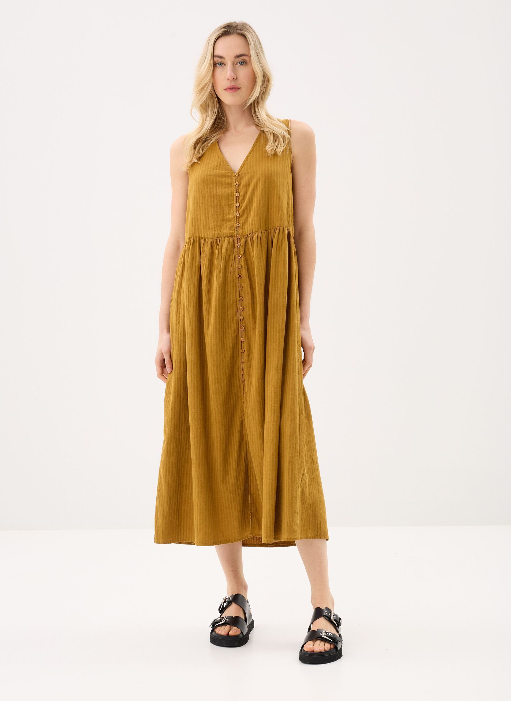 Jurken Santana dames beige Des Petits Hauts Jurken Santana dames beige Mousse