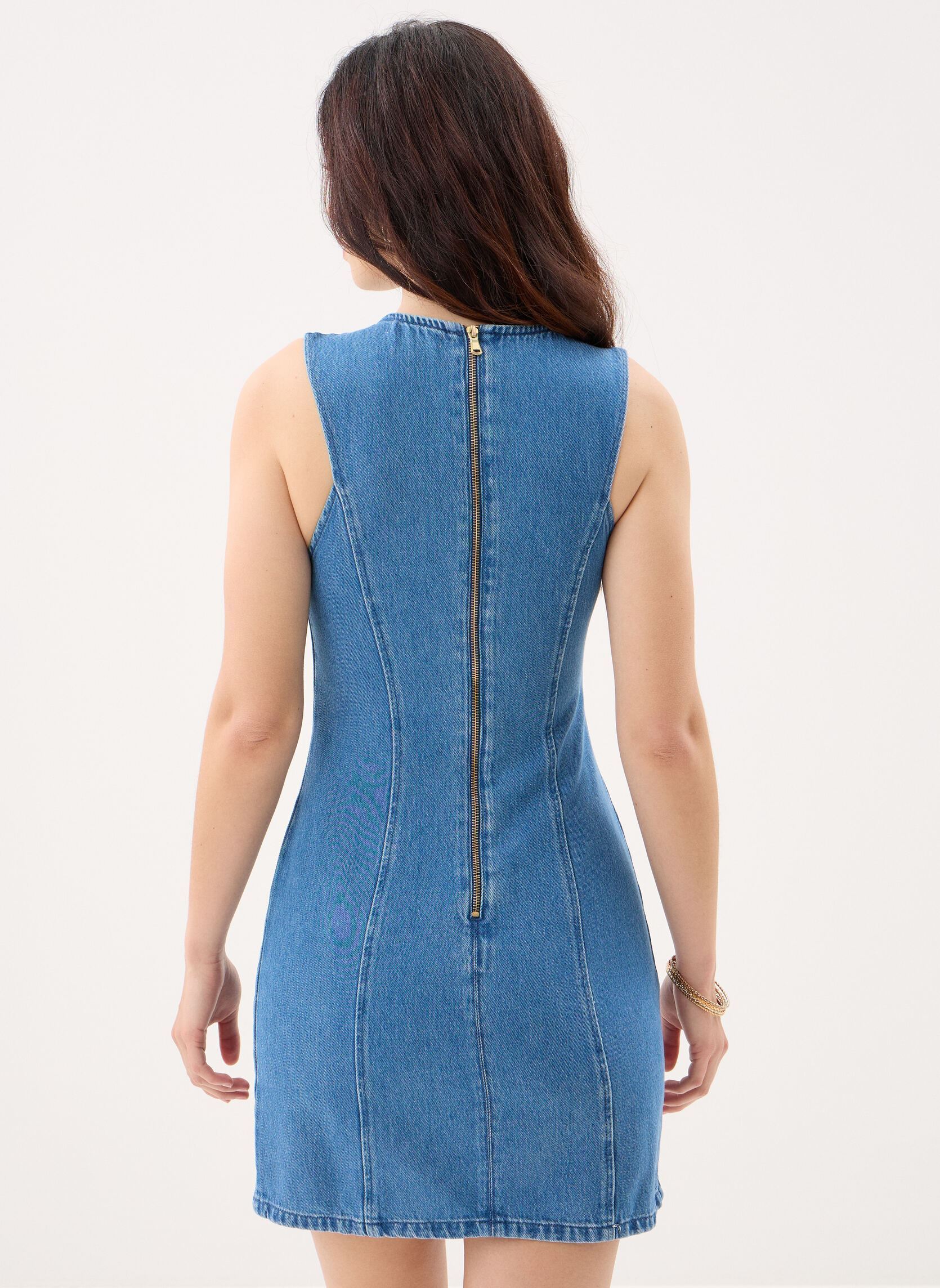 Jurken Luna dames blauw Des Petits Hauts Jurken Luna dames blauw Stone