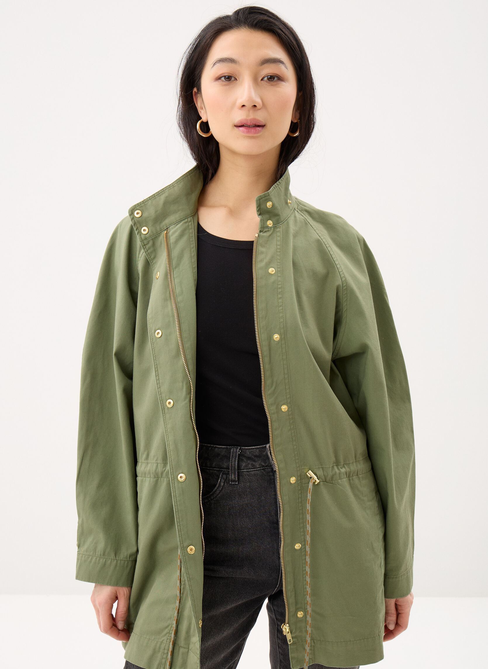 Parkas Ysara damen grün Des Petits Hauts Parkas Ysara damen grün THE