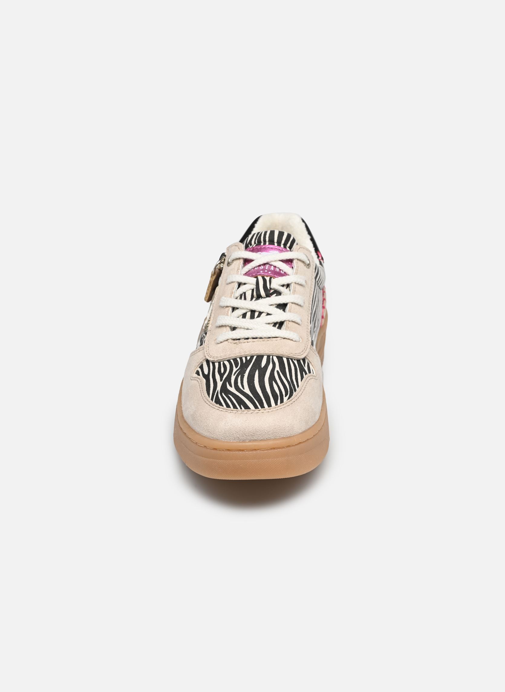 Baskets 26M0362004 femme beige Mustang shoes Baskets 26M0362004 femme beige Black-Beige
